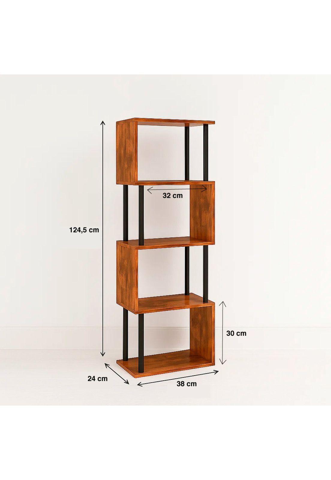 Estantería Decorativa 4 Niveles ZigZag Rack-3