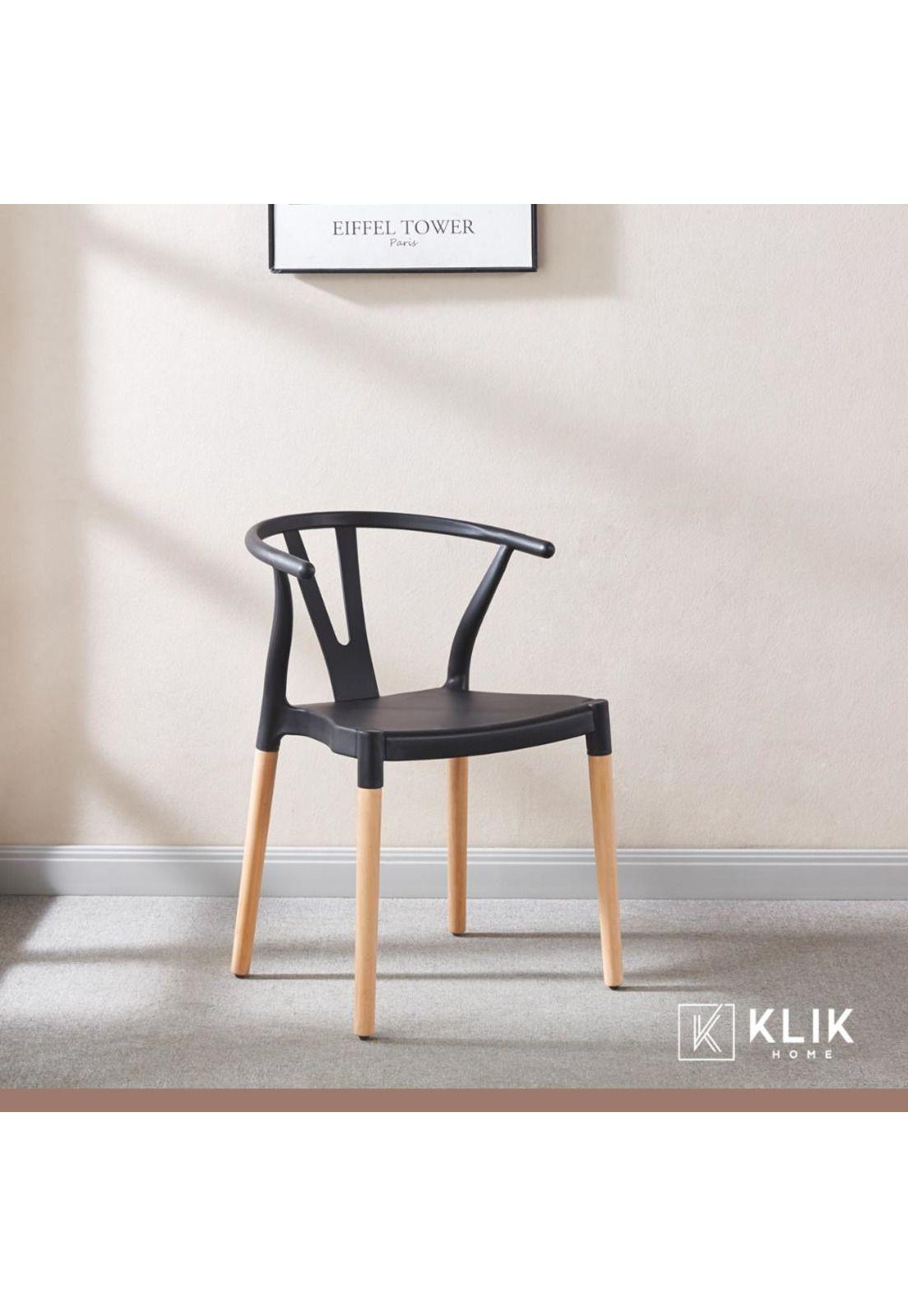 Silla Wishbone - Negra-4