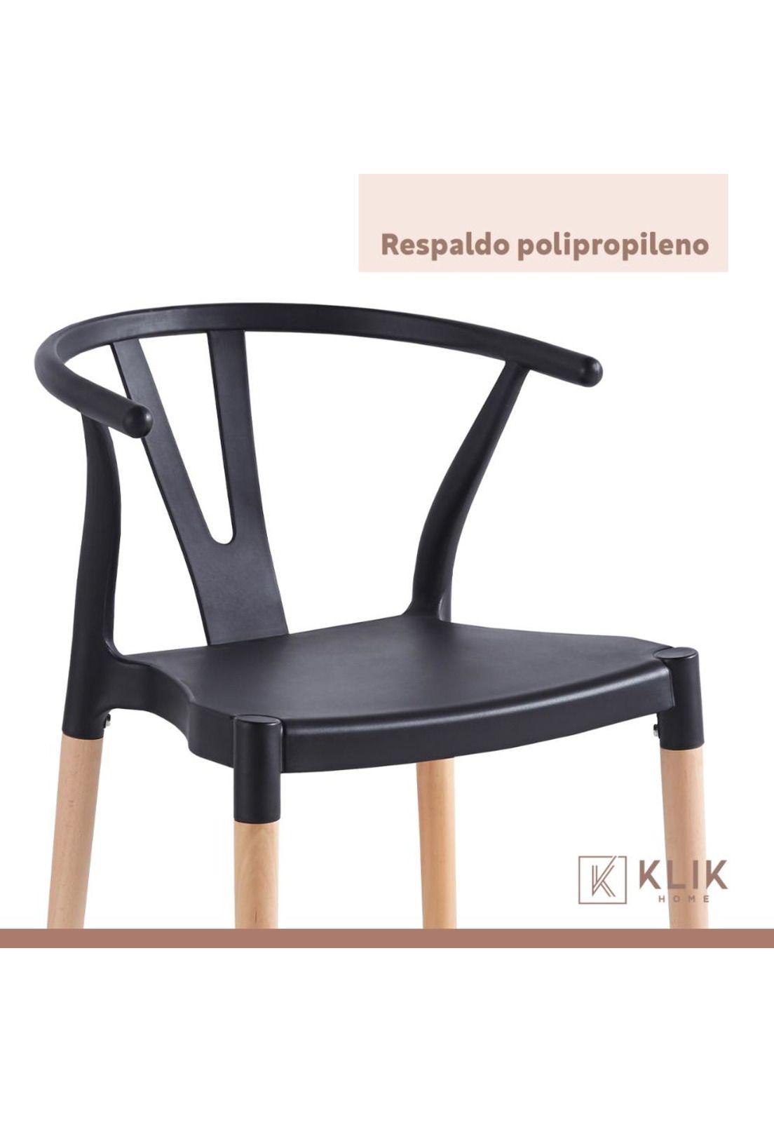 Silla Wishbone - Negra-5