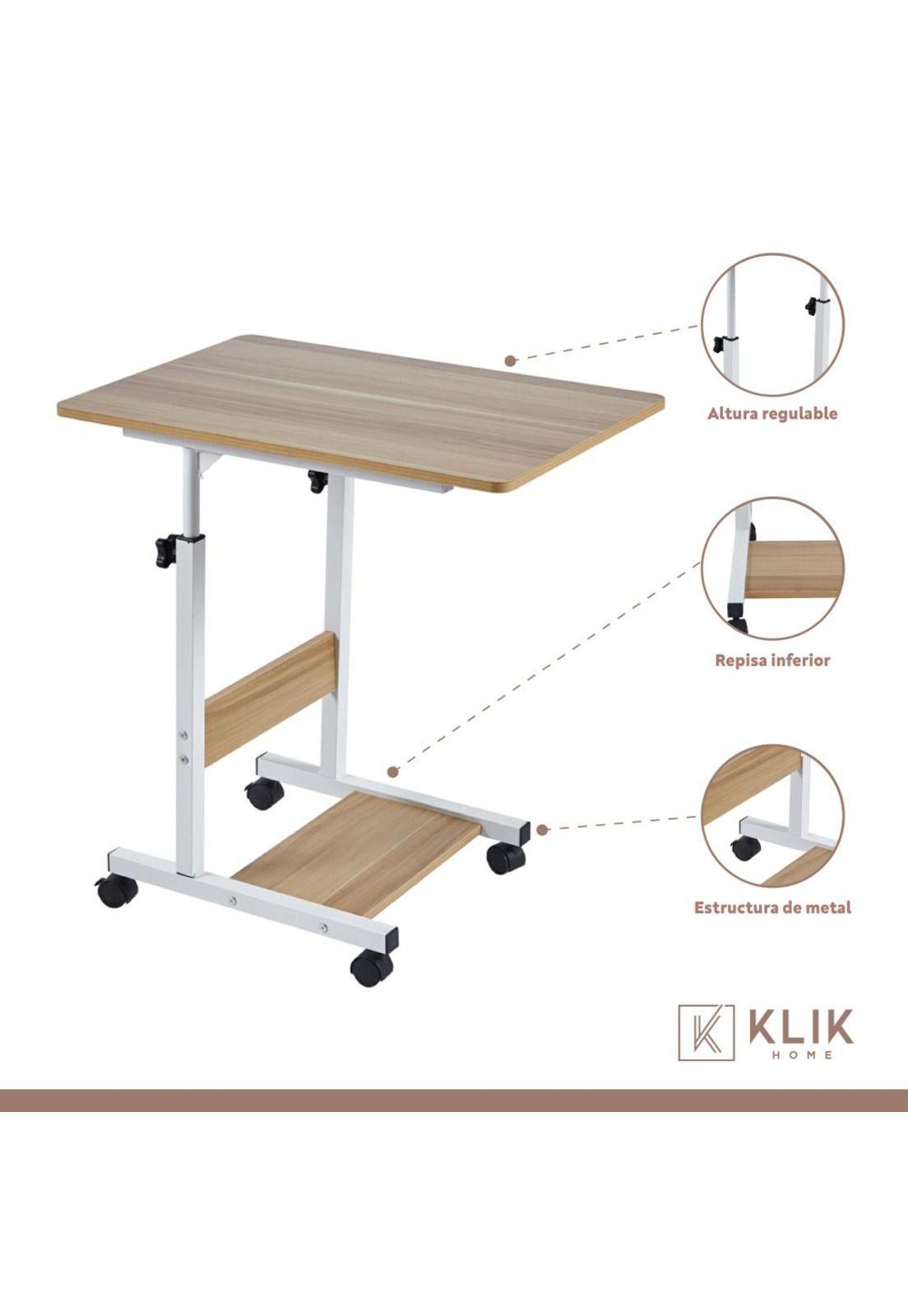 Mesa escritorio ajustable para computador roble-2