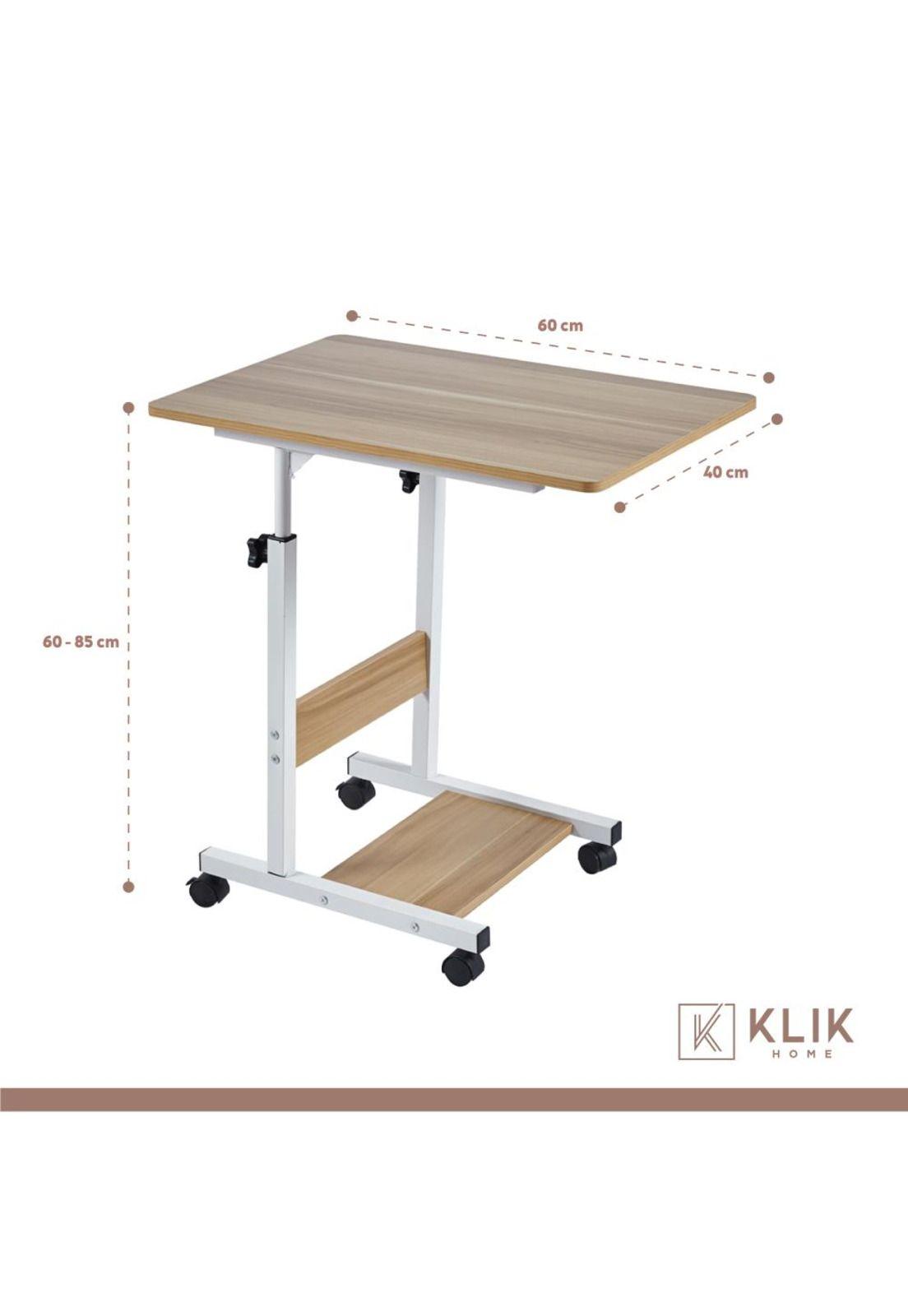 Mesa escritorio ajustable para computador roble-3