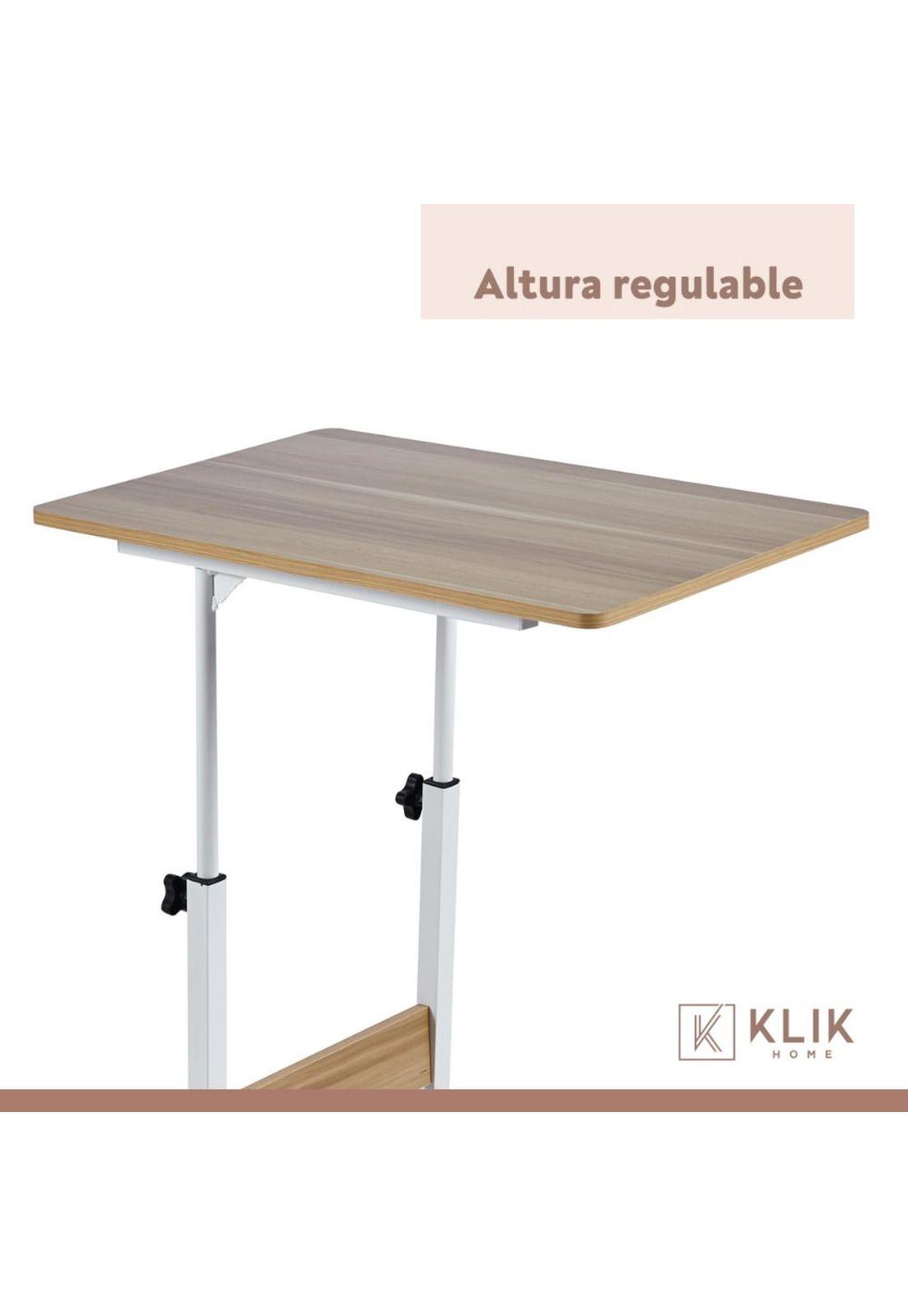 Mesa escritorio ajustable para computador roble-4