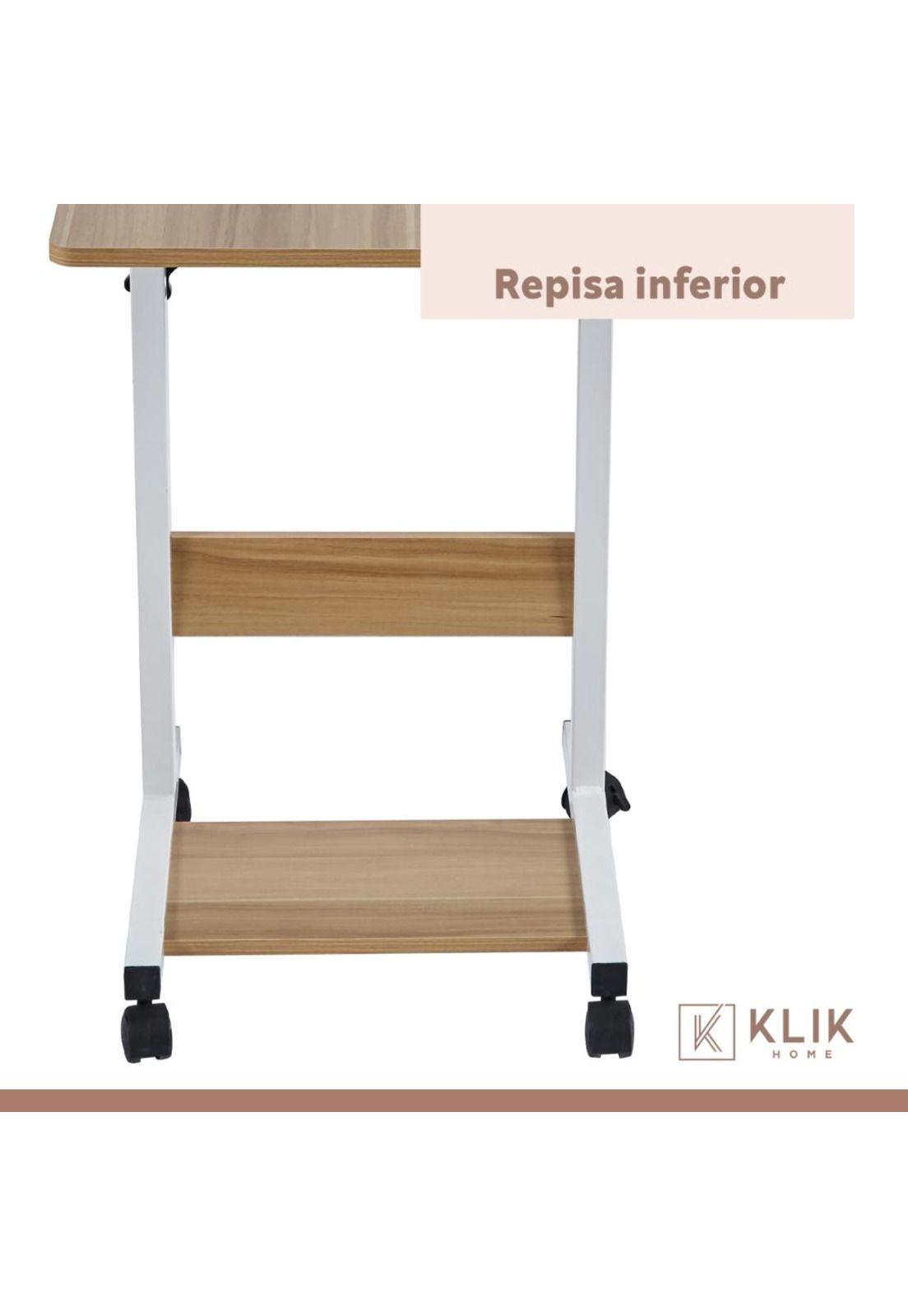 Mesa escritorio ajustable para computador roble-5