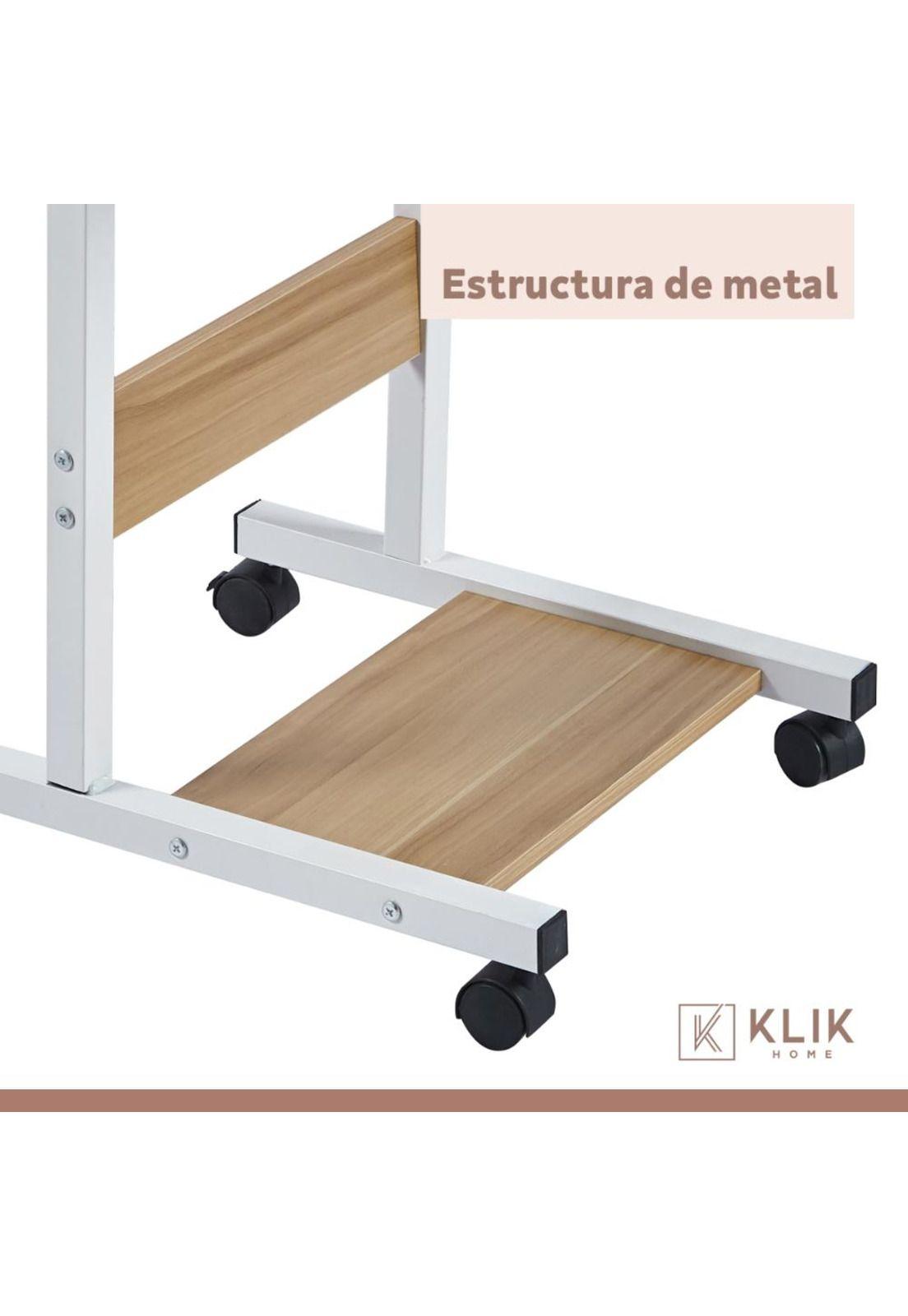 Mesa escritorio ajustable para computador roble-6