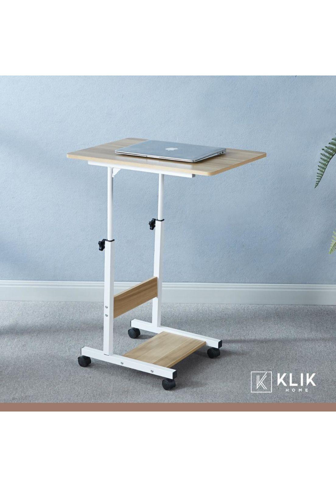 Mesa escritorio ajustable para computador roble-7