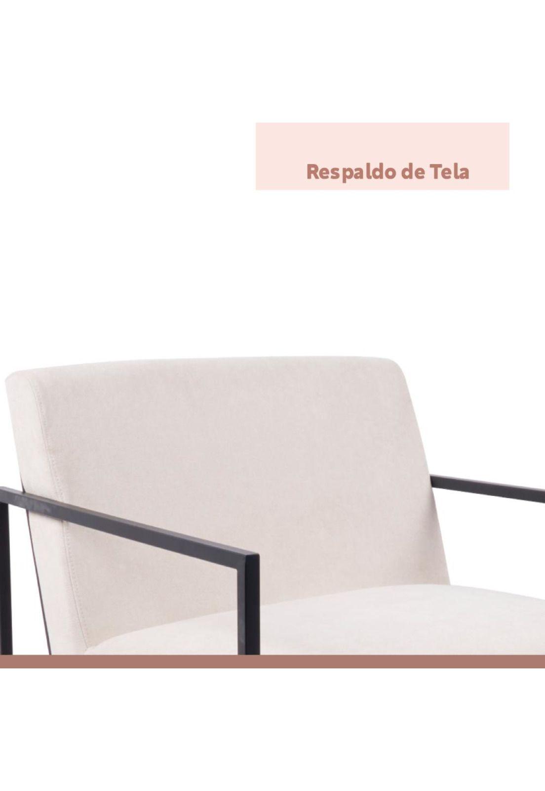 Poltrona Modern Fabric - Beige-4