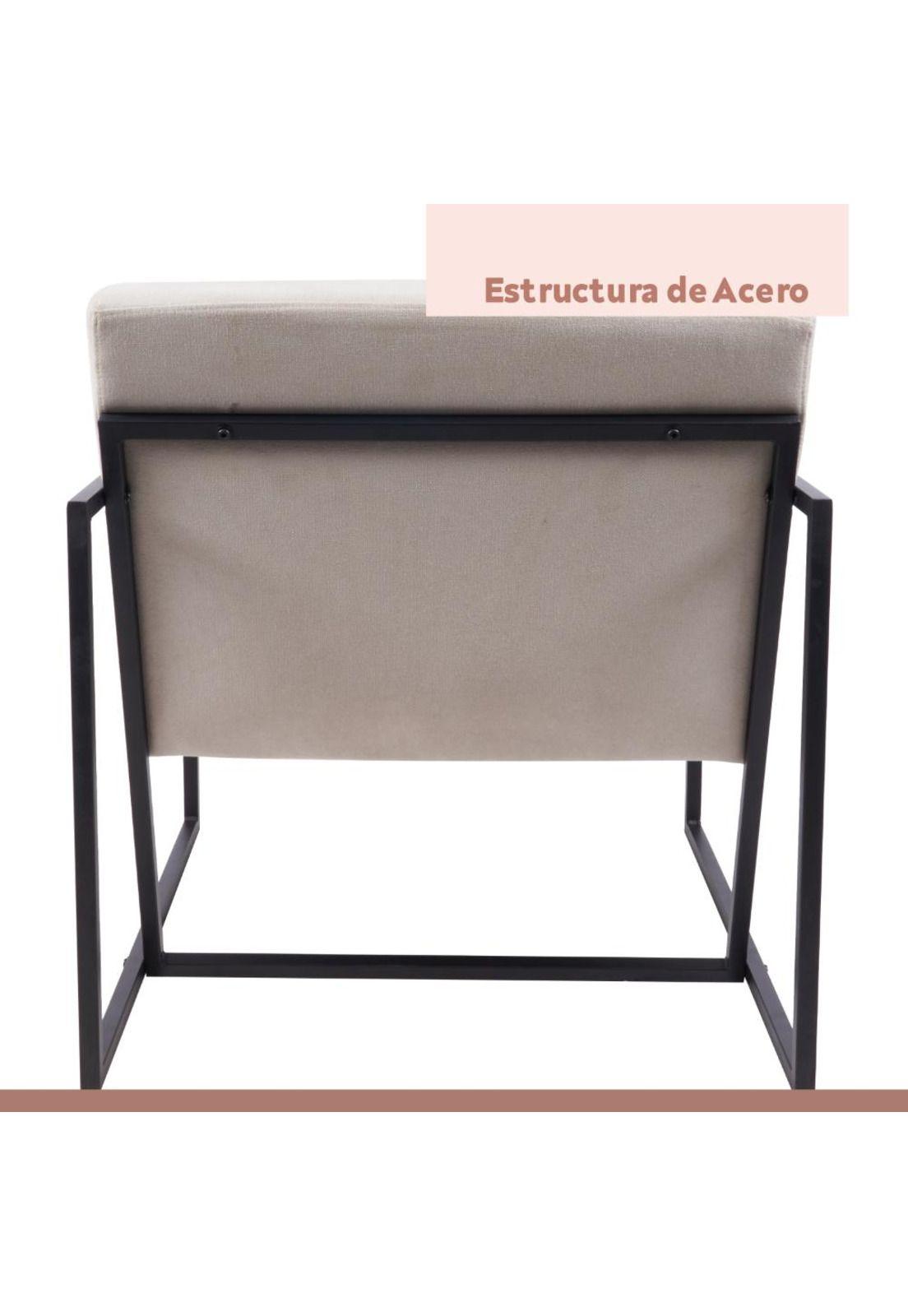 Poltrona Modern Fabric - Beige-6