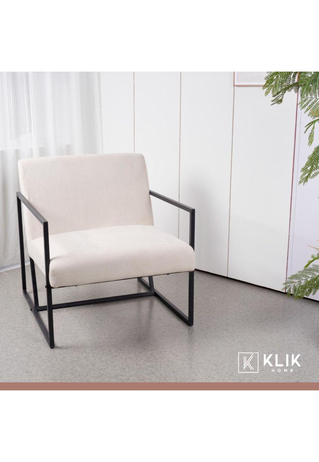 Poltrona Modern Fabric - Beige-7