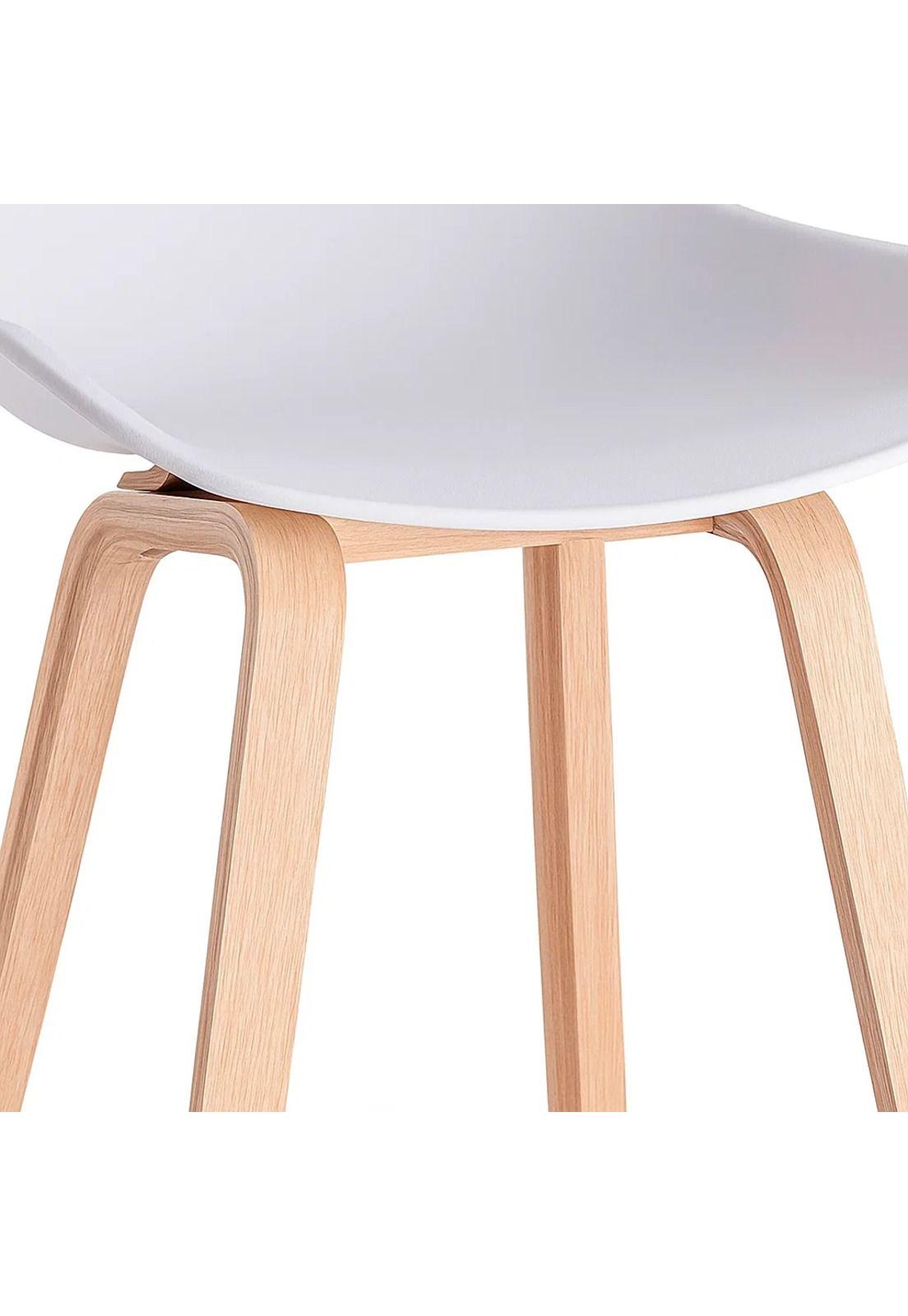 Pack de 2 Taburetes Piso Bar Nordic - Blanco-5