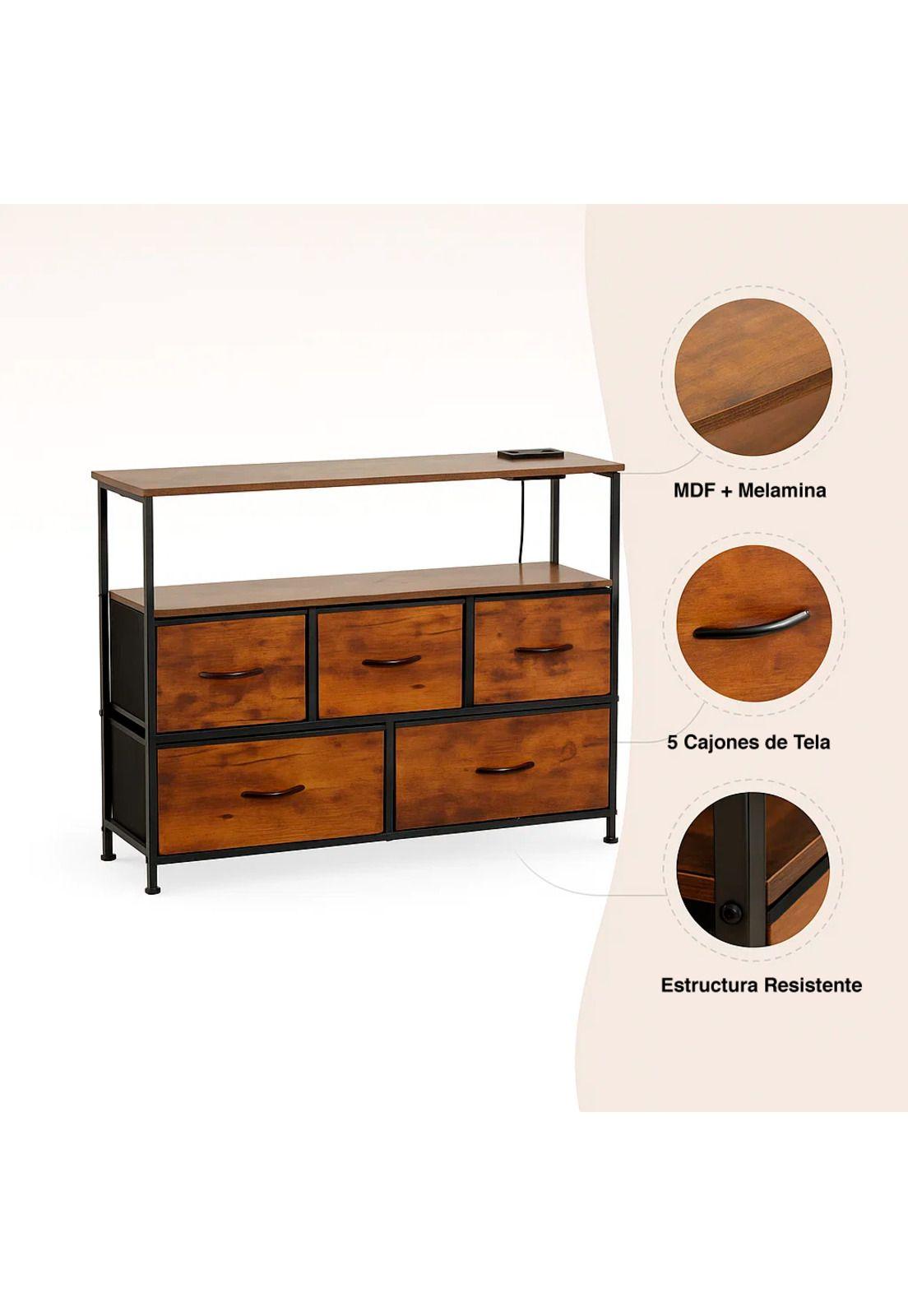 Mueble Organizador Metalik Estilo Industrial - Rústico-4