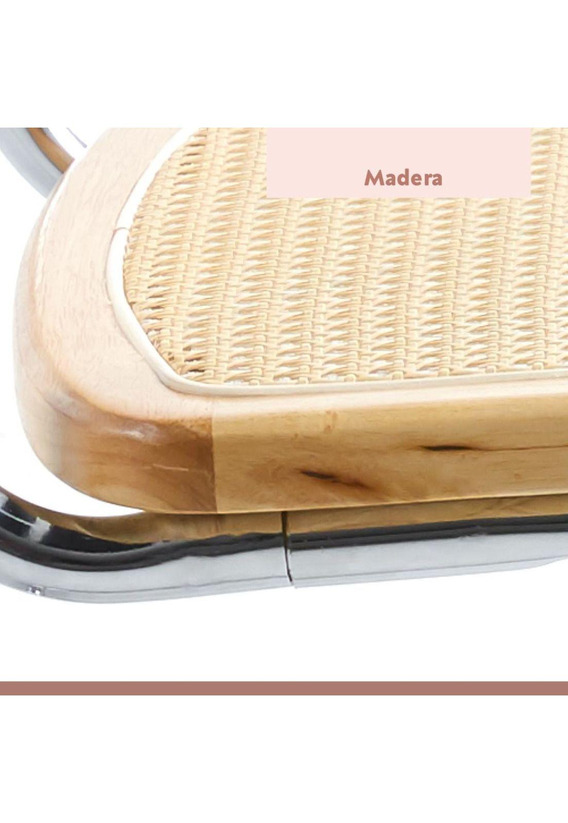 Pack de 2 Sillas Breuer Madera y Rattan - Madera-4