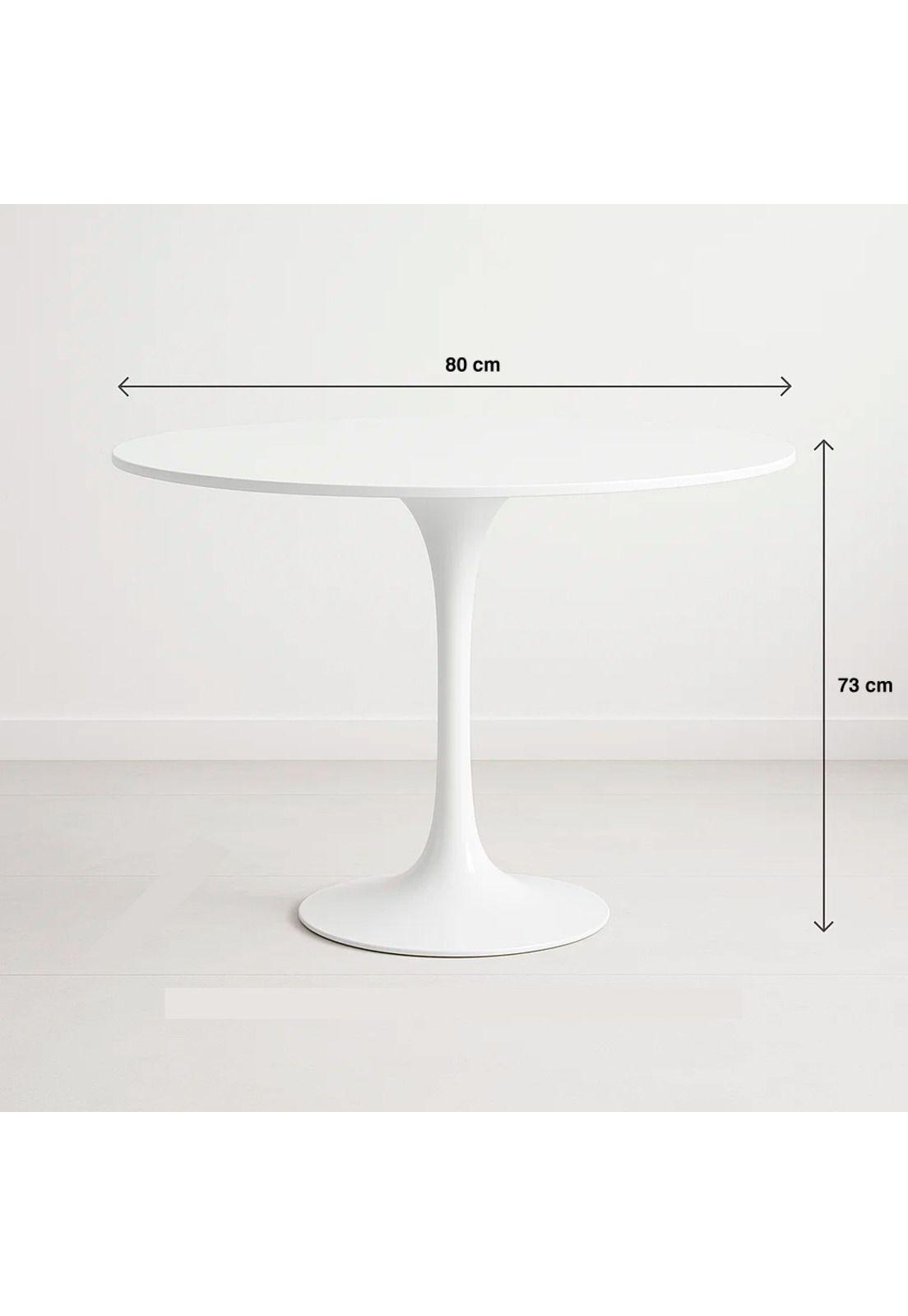 Mesa de Comedor Tulip 80cm - Blanca-3