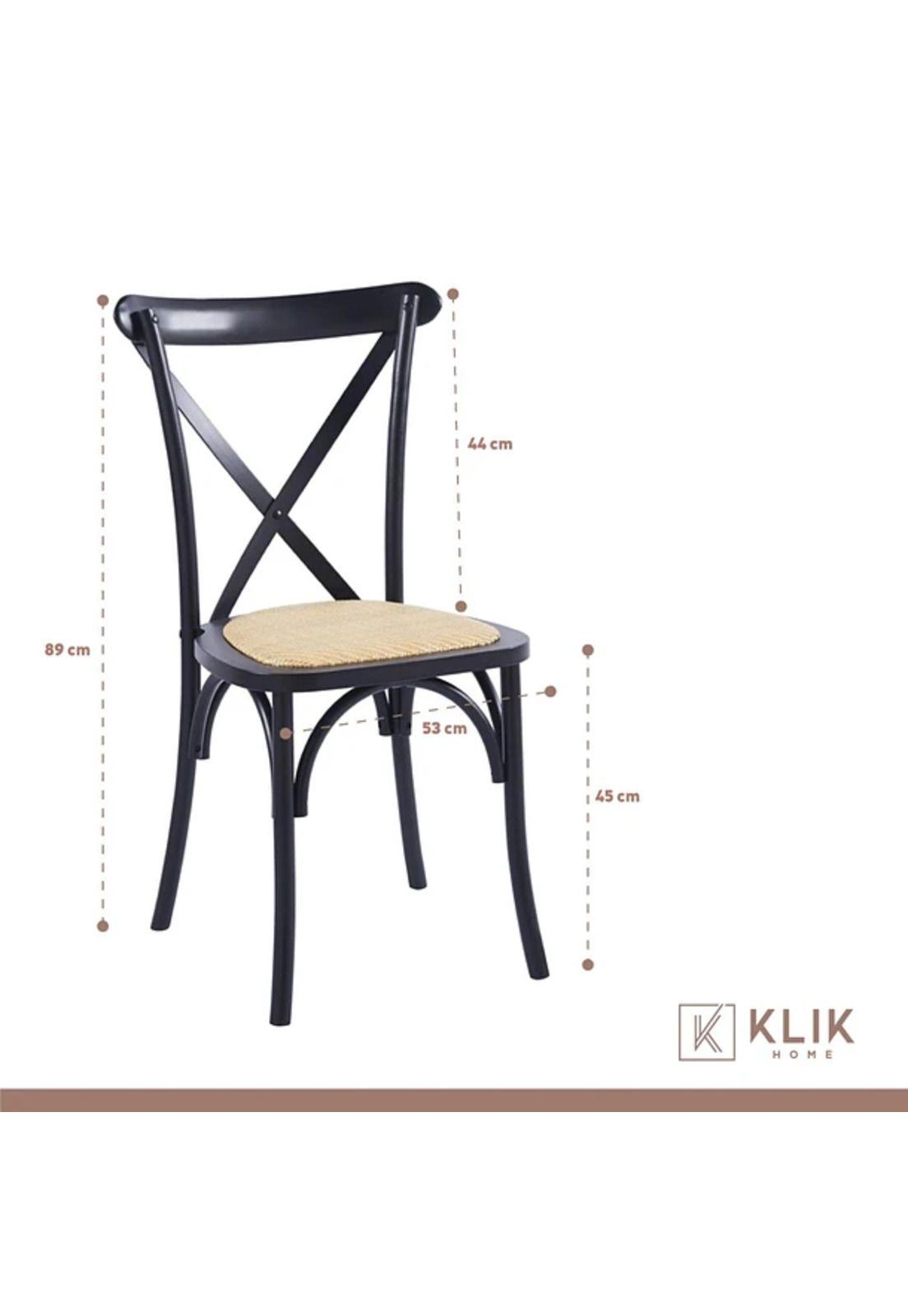 Comedor Mesa de Vidrio Nórdica 140x90cm + 6 sillas Crossback Madera Negras-5