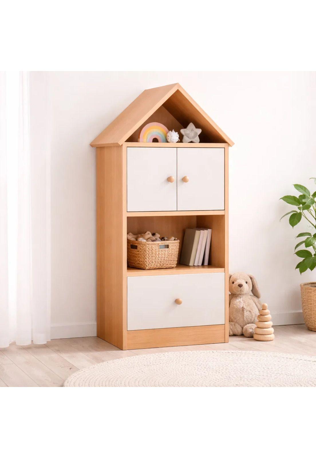 Estanteria madera organizadora para niños-1