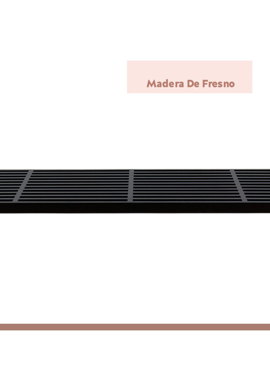 Banqueta de Madera y Metal George Nelson 160cm - Negra-6