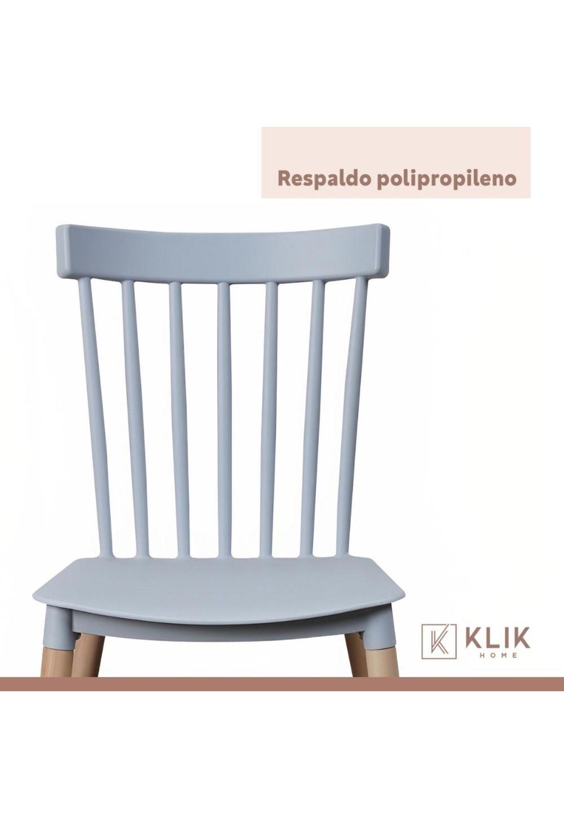 Pack de 4 Sillas Windsor Grises-5