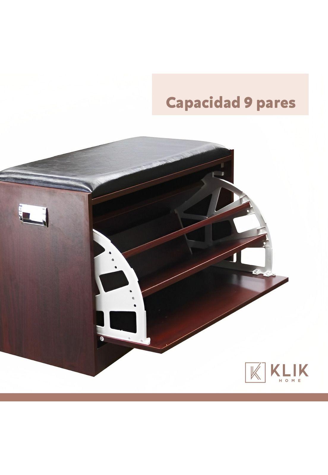 Mueble Zapatero Ecocuero Acolchado Classic-4