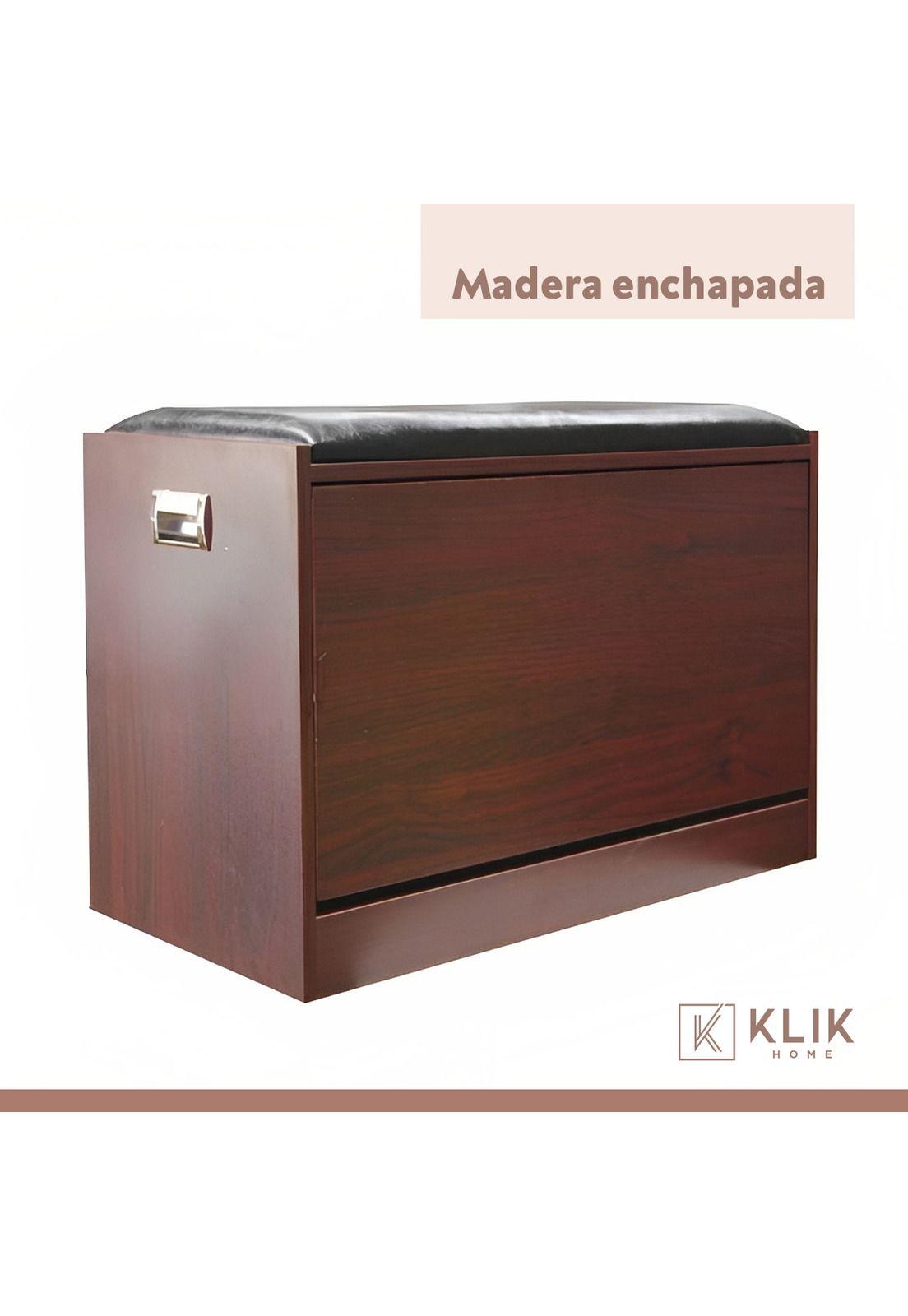 Mueble Zapatero Ecocuero Acolchado Classic-5