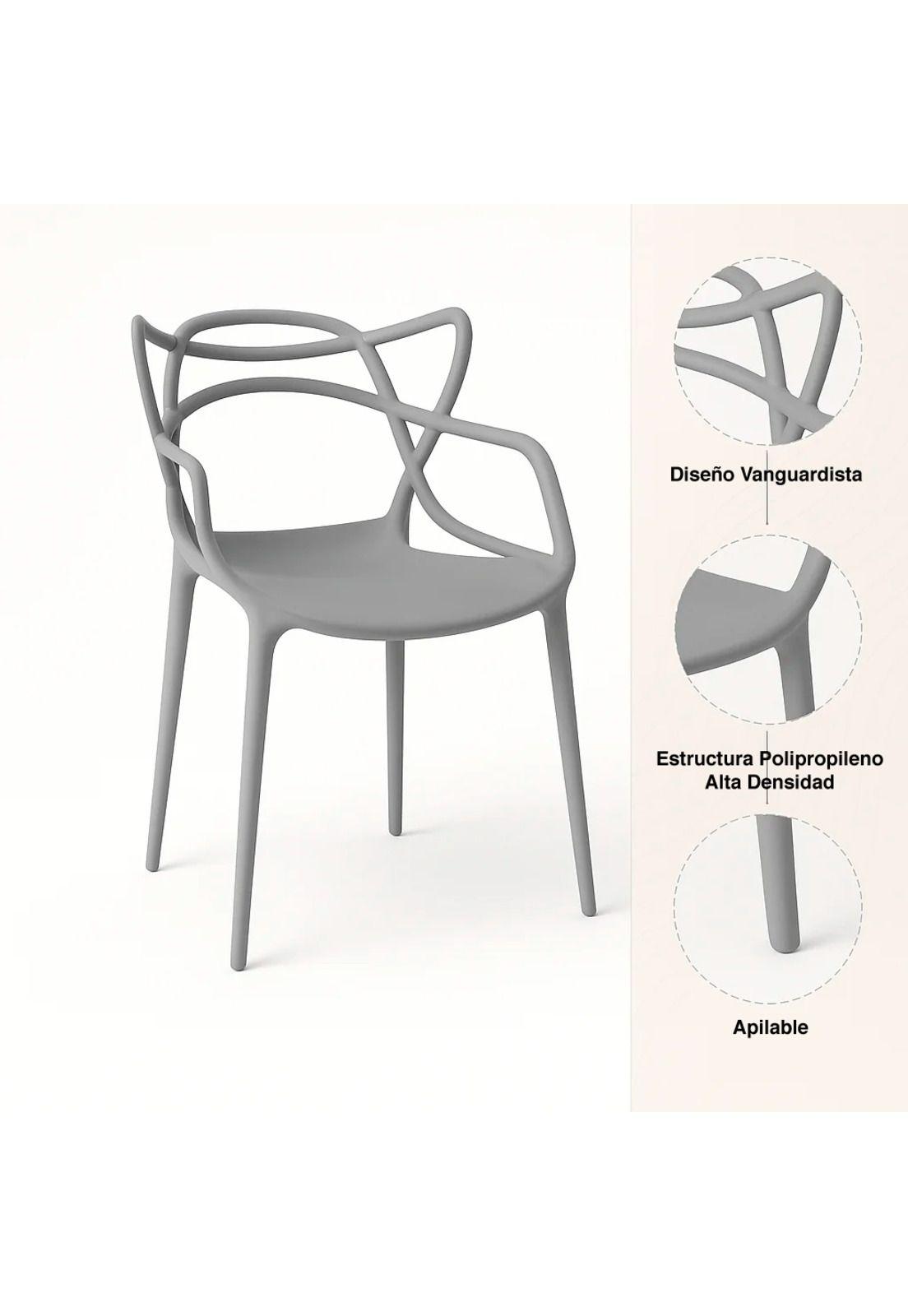 Silla de Terraza o comedor Master - Gris-4