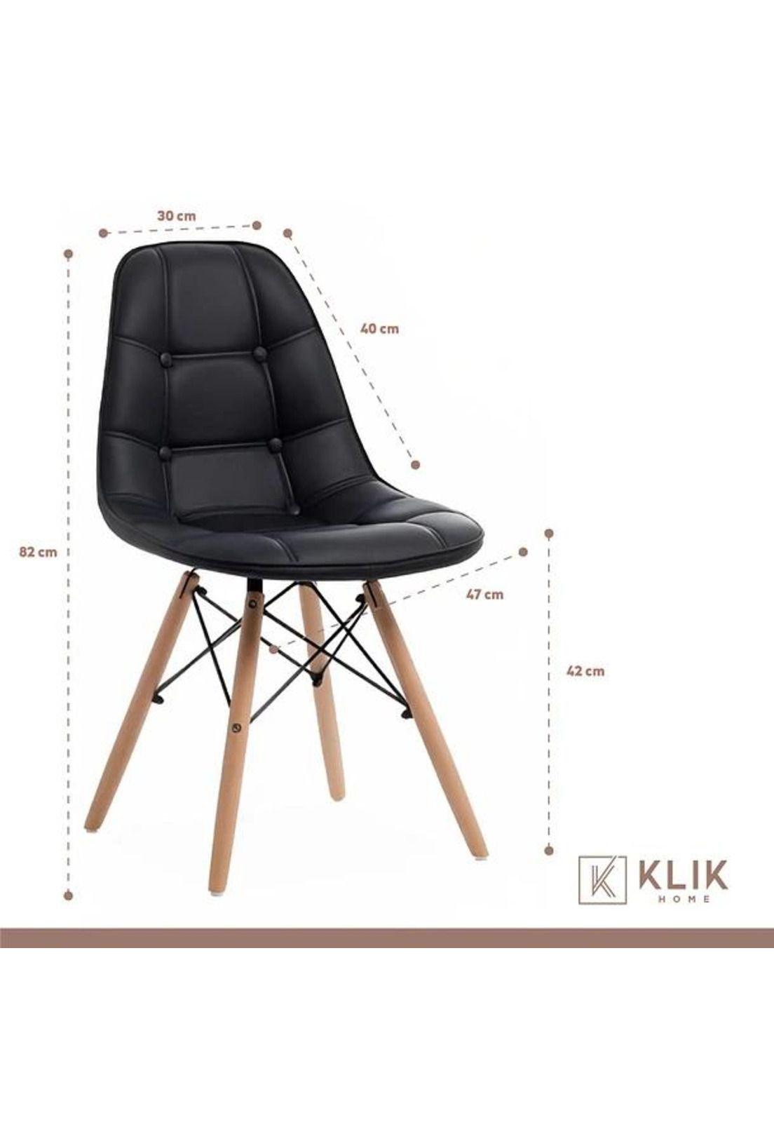 Comedor Mesa Rectangular de Vidrio 120x80 cm + 4 Sillas Buck-5