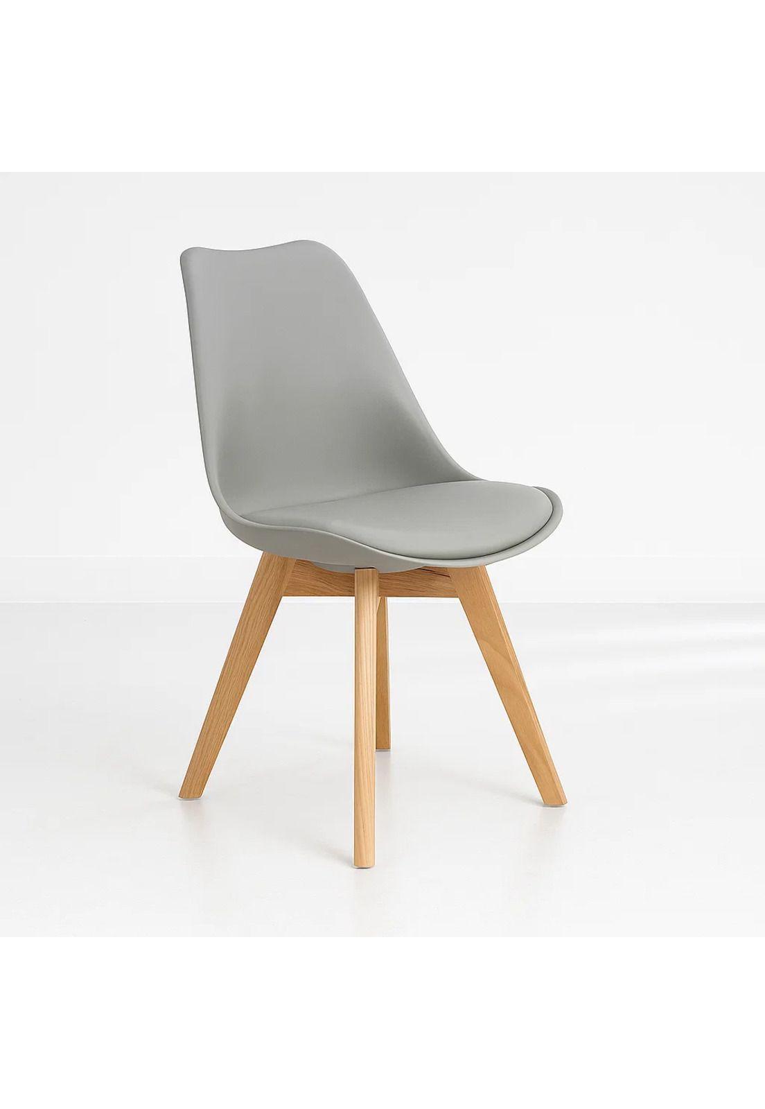 Silla Tulip Acolchada - Gris-0