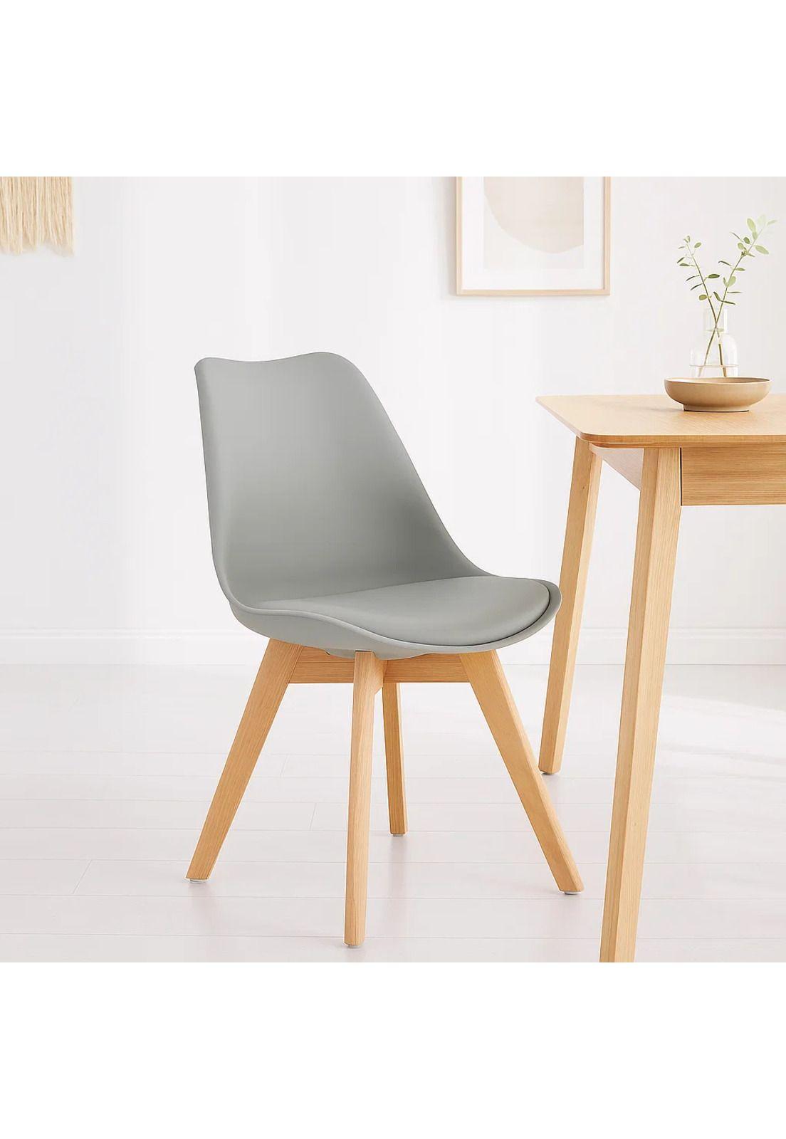 Silla Tulip Acolchada - Gris-1