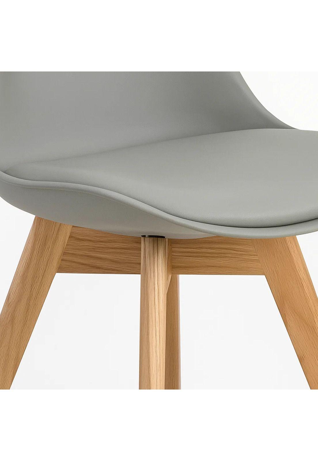 Silla Tulip Acolchada - Gris-5