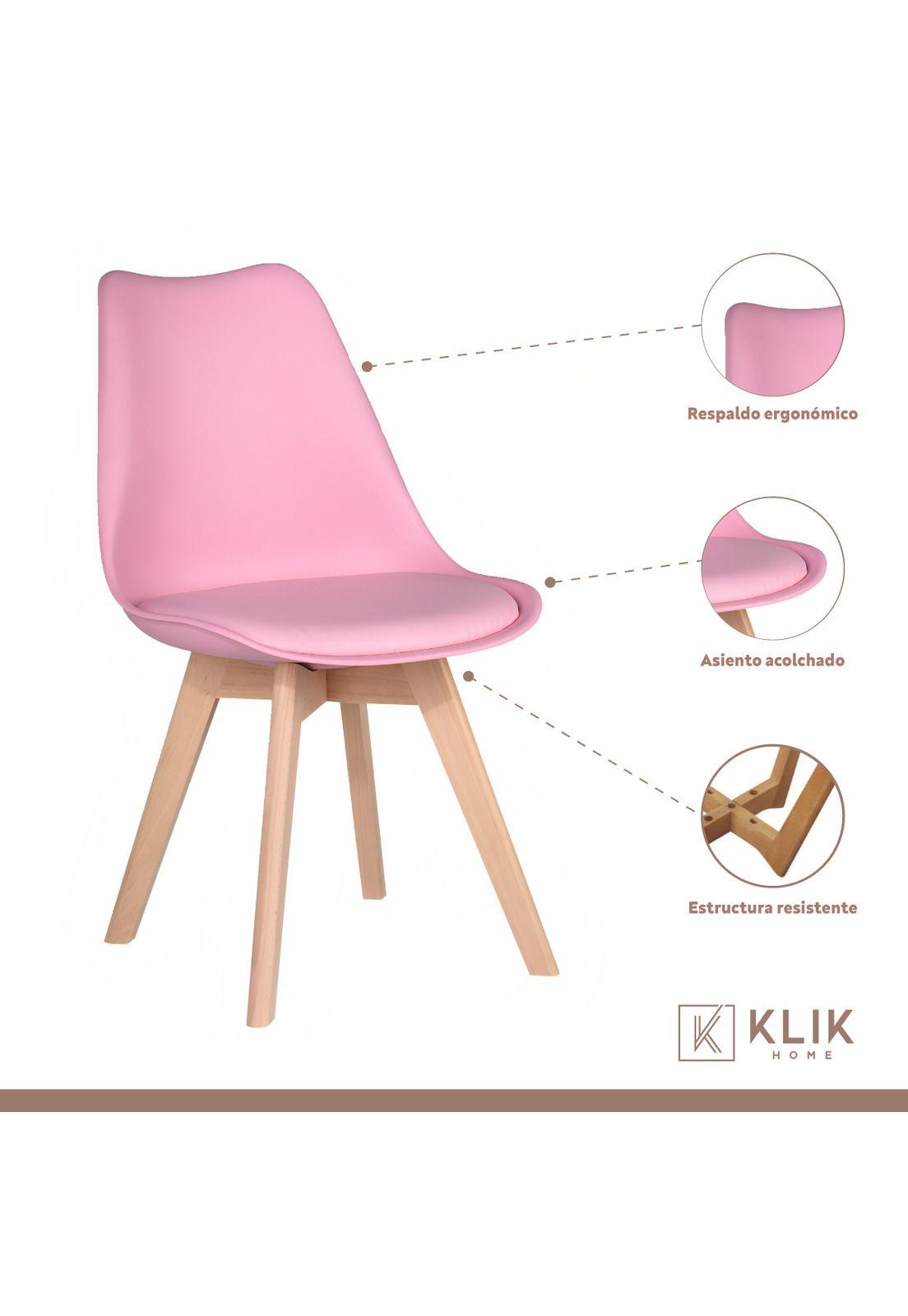 Silla Tulip - Rosada-2