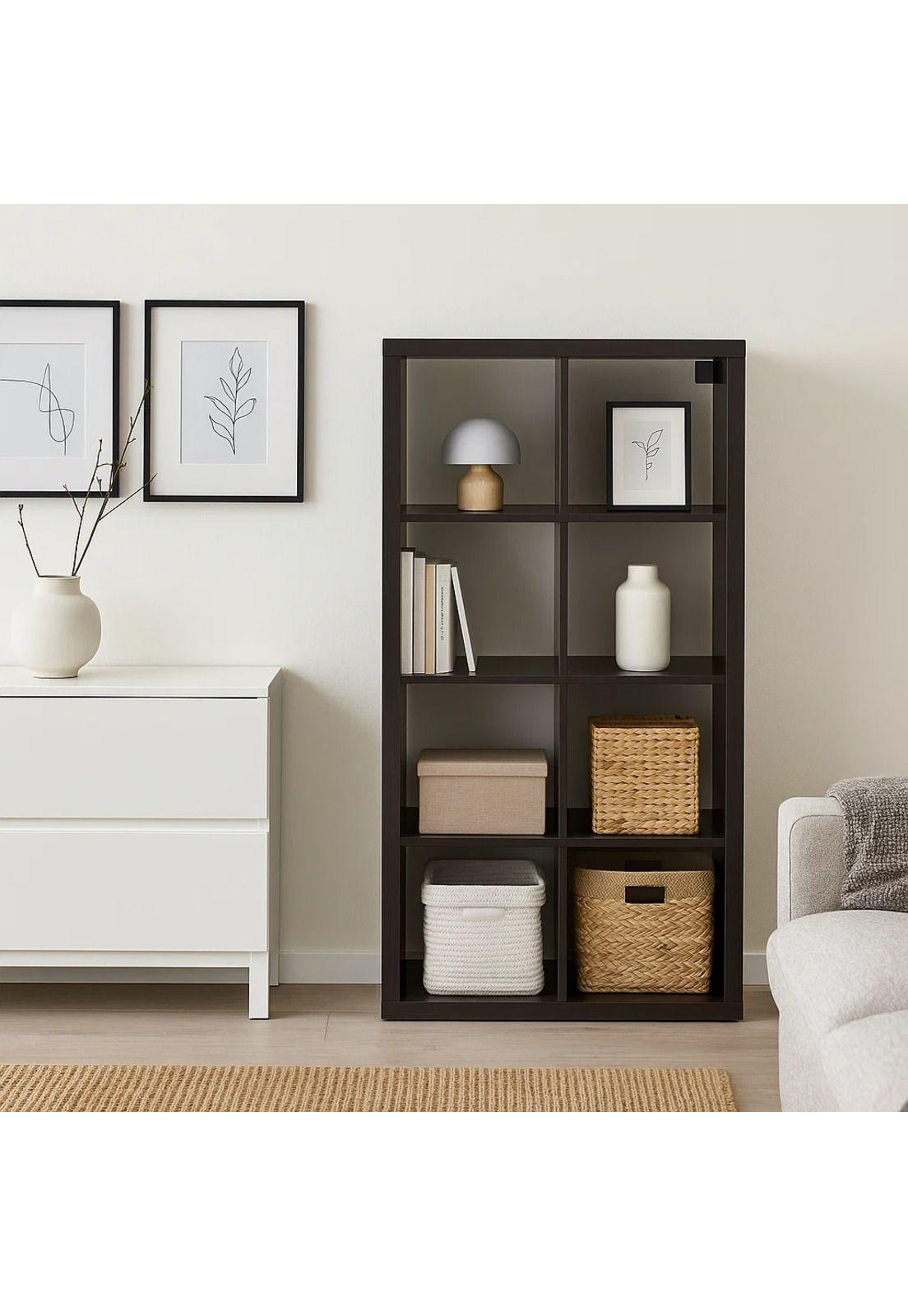 Estante Modular Zyno con 8 Compartimentos - Negro-2