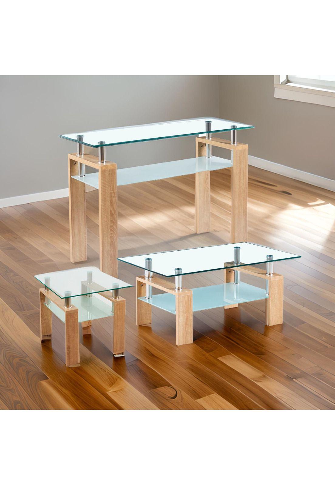 Colección Nordika Glass - Mobiliario contemporáneo de vidrio y madera-7