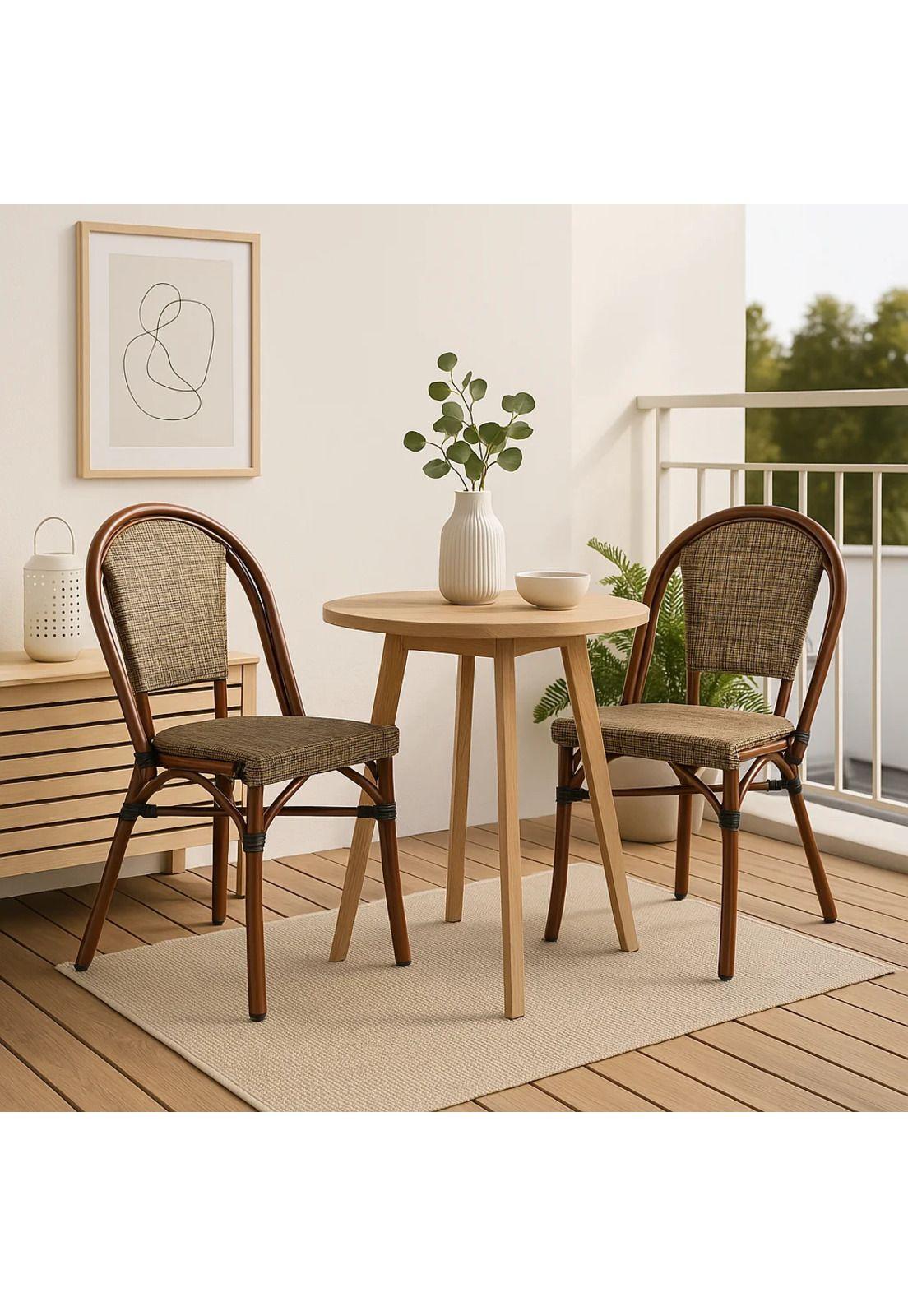 Silla Bistro Parisina Textileno - Beige-2