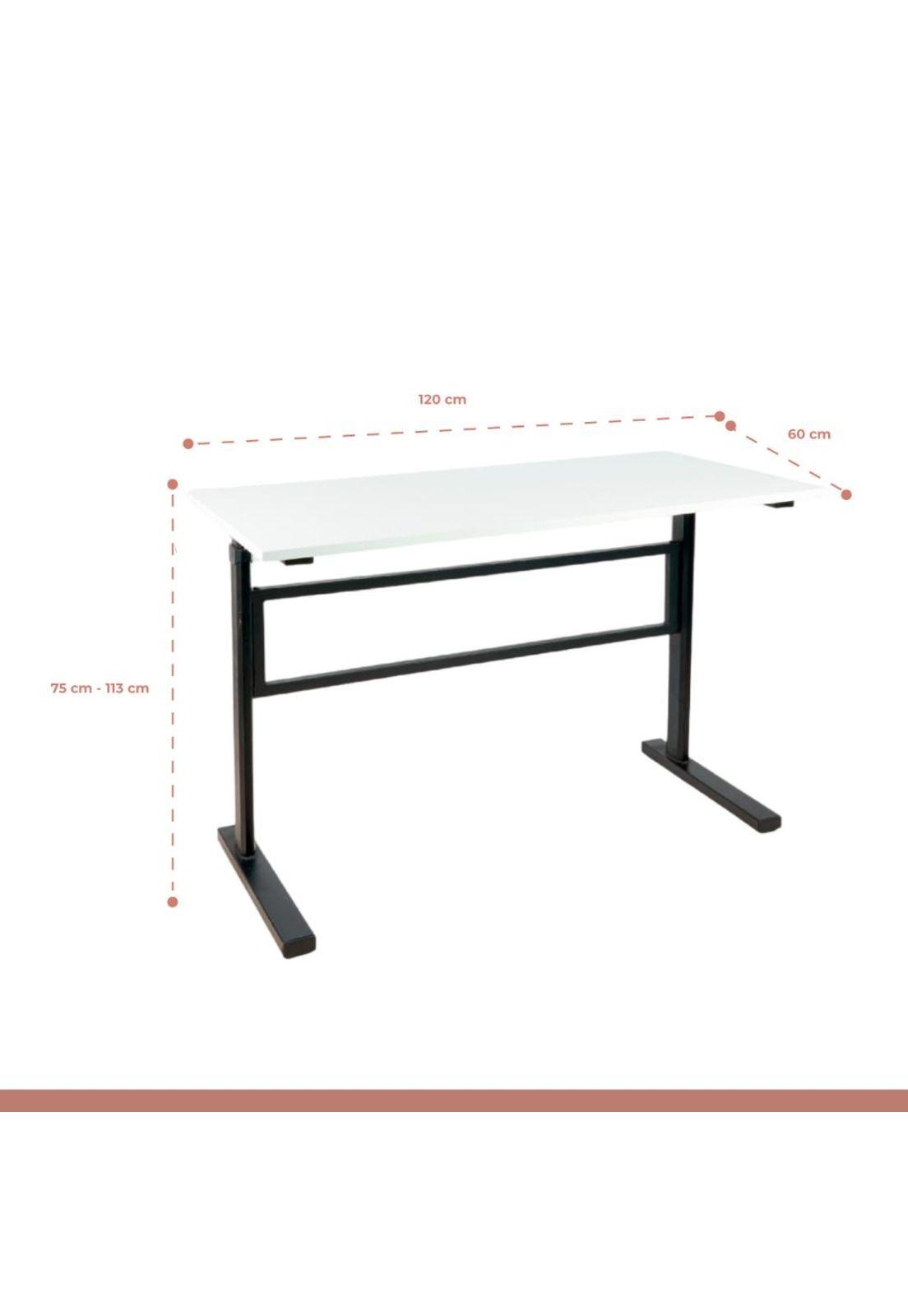 Escritorio de trabajo con altura regulable standing desk - Blanco-3