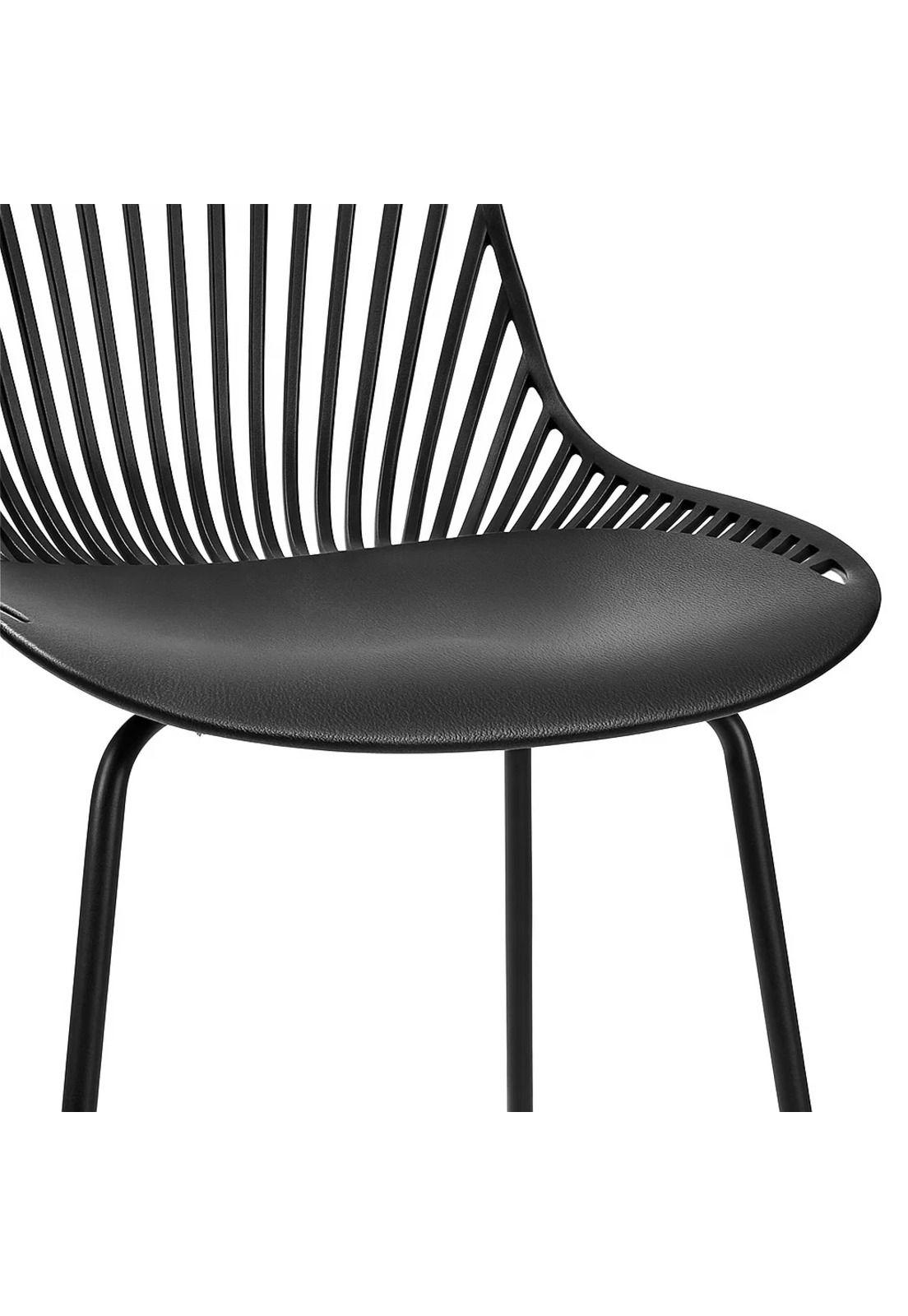 Pack de 2 Taburetes Piso Bar Tropea Alto - Negro-5