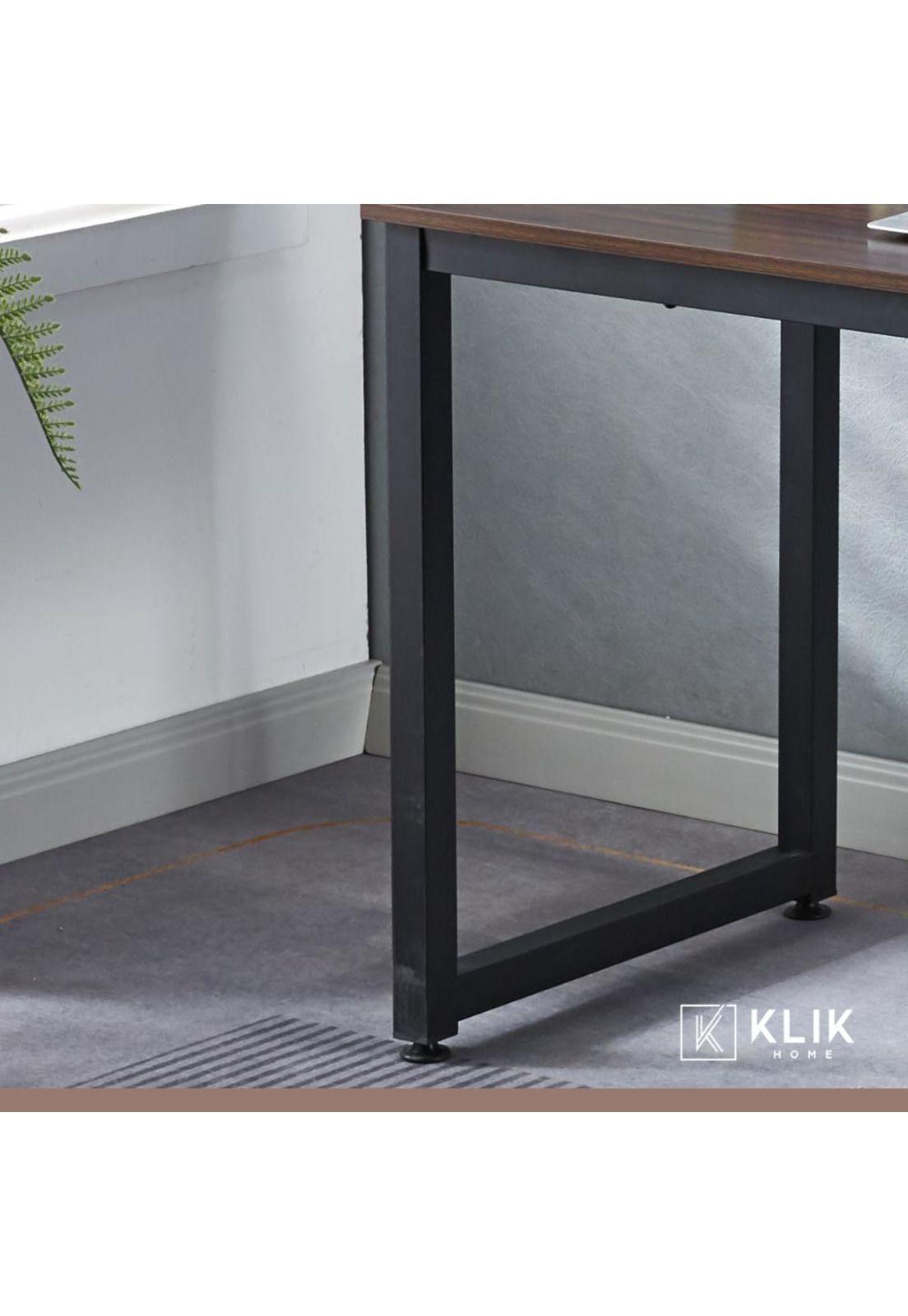 Escritorio Industrial Home Office - Madera Oscura Walnut-7