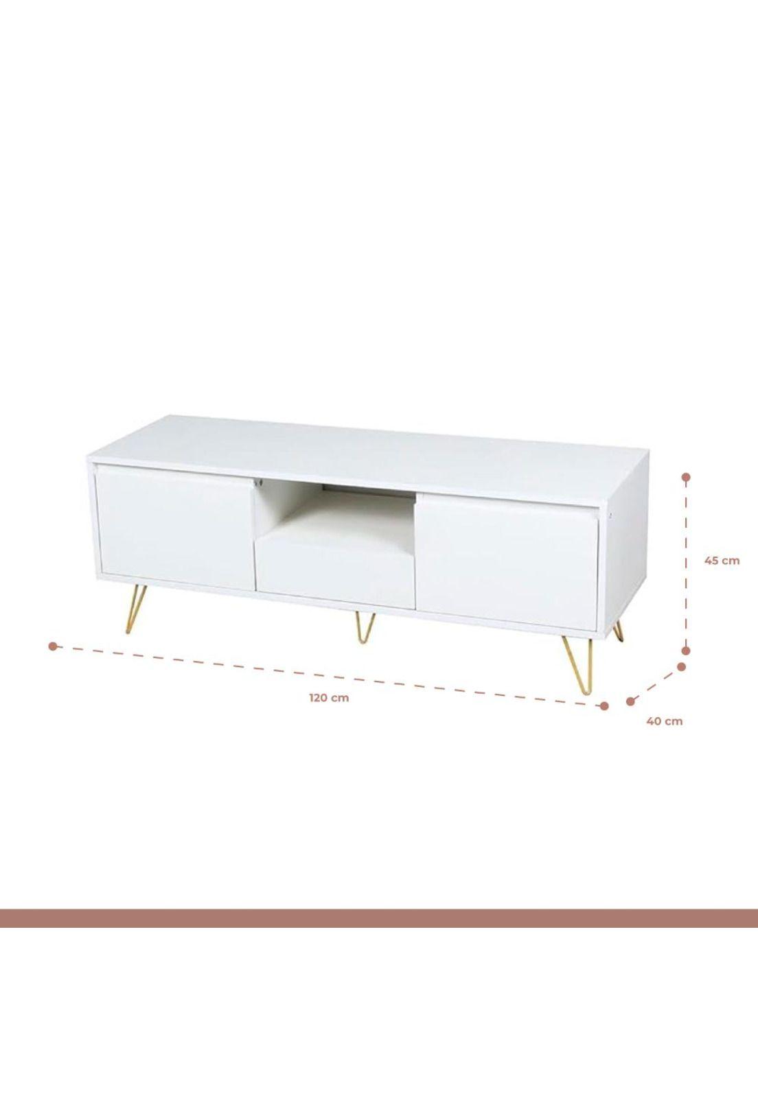Rack de TV o Buffet con Cajones Simply White-3