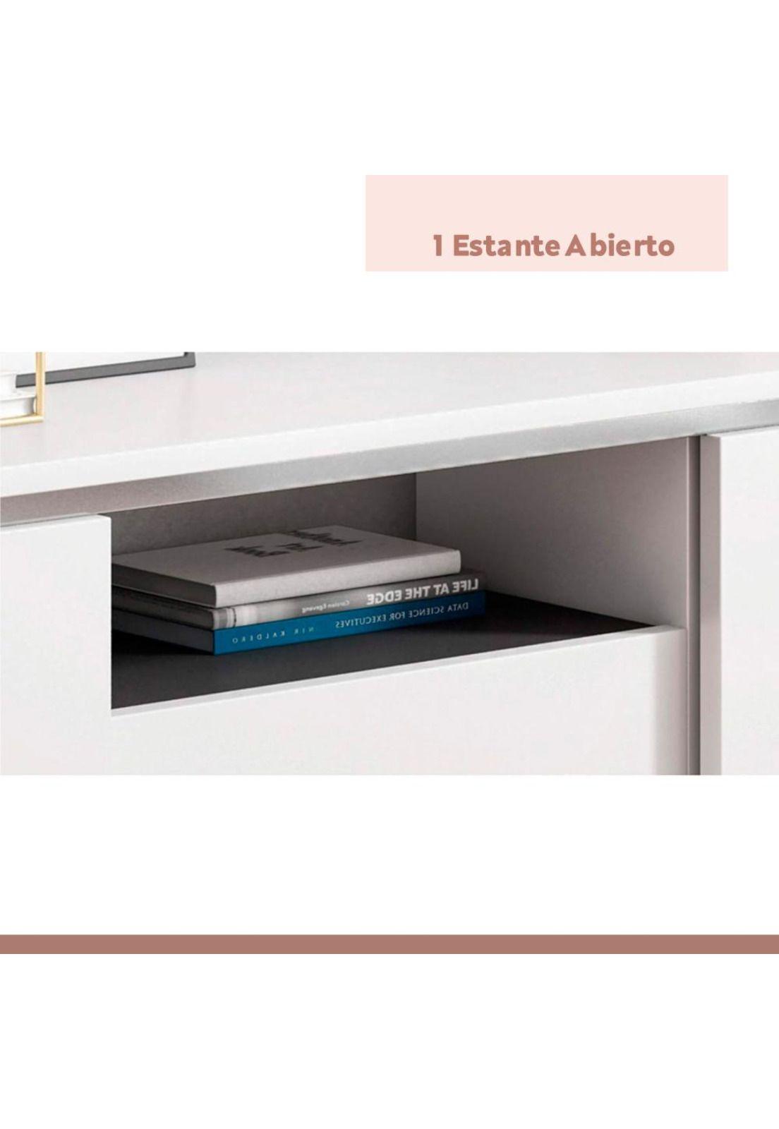 Rack de TV o Buffet con Cajones Simply White-5