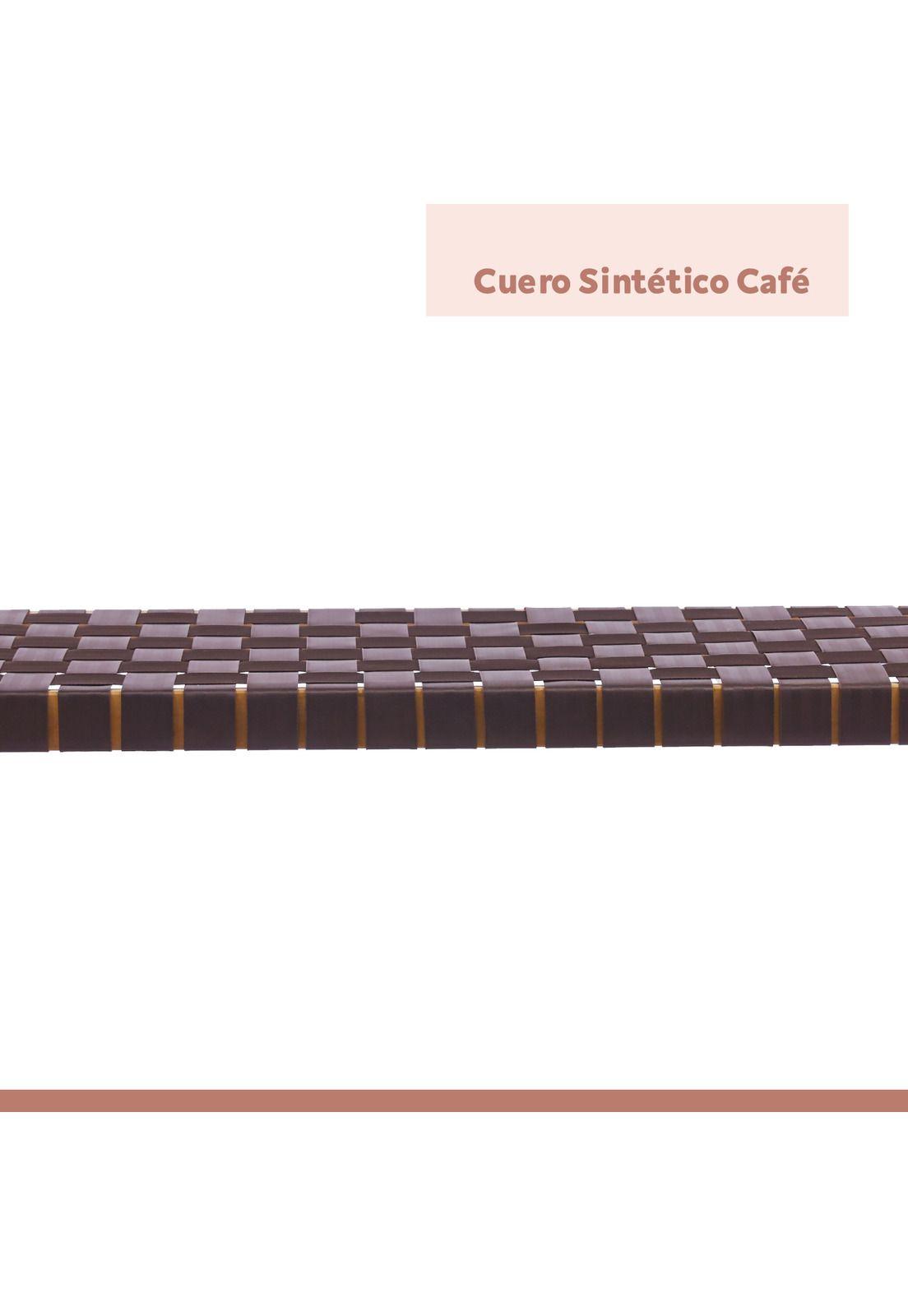 Banqueta Austral 120cm - Cinta Tejida de Nailon café-4