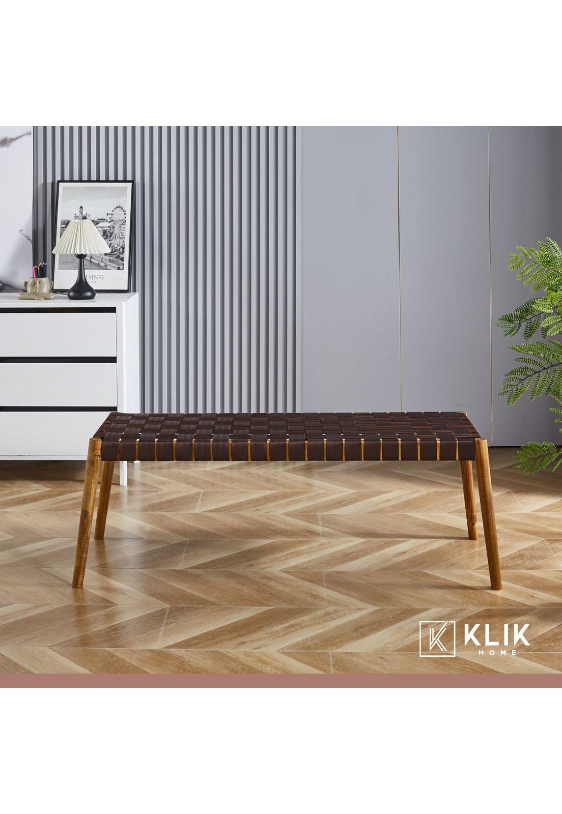 Banqueta Austral 120cm - Cinta Tejida de Nailon café-7