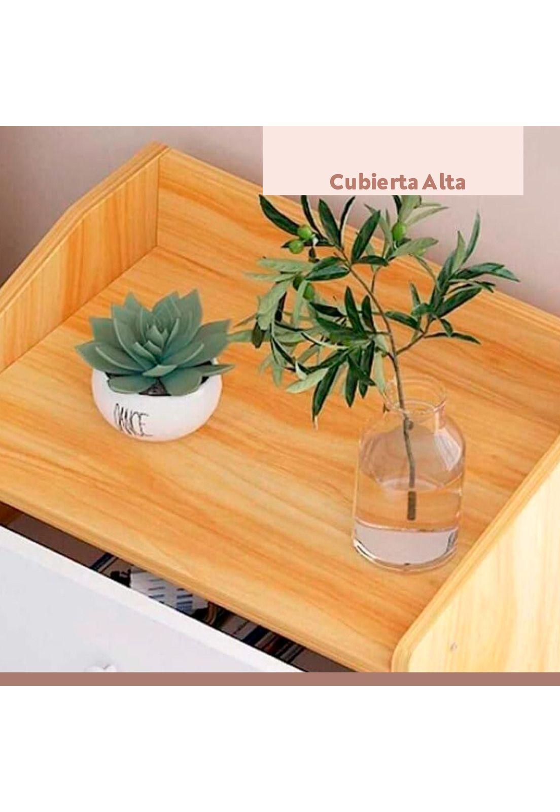 Pack de 2 Veladores Tres Cajones Simply-4
