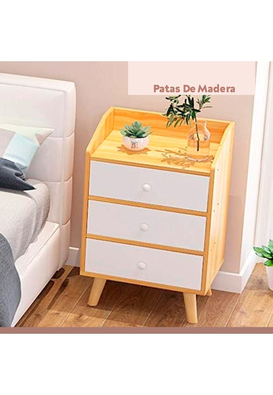 Pack de 2 Veladores Tres Cajones Simply-6