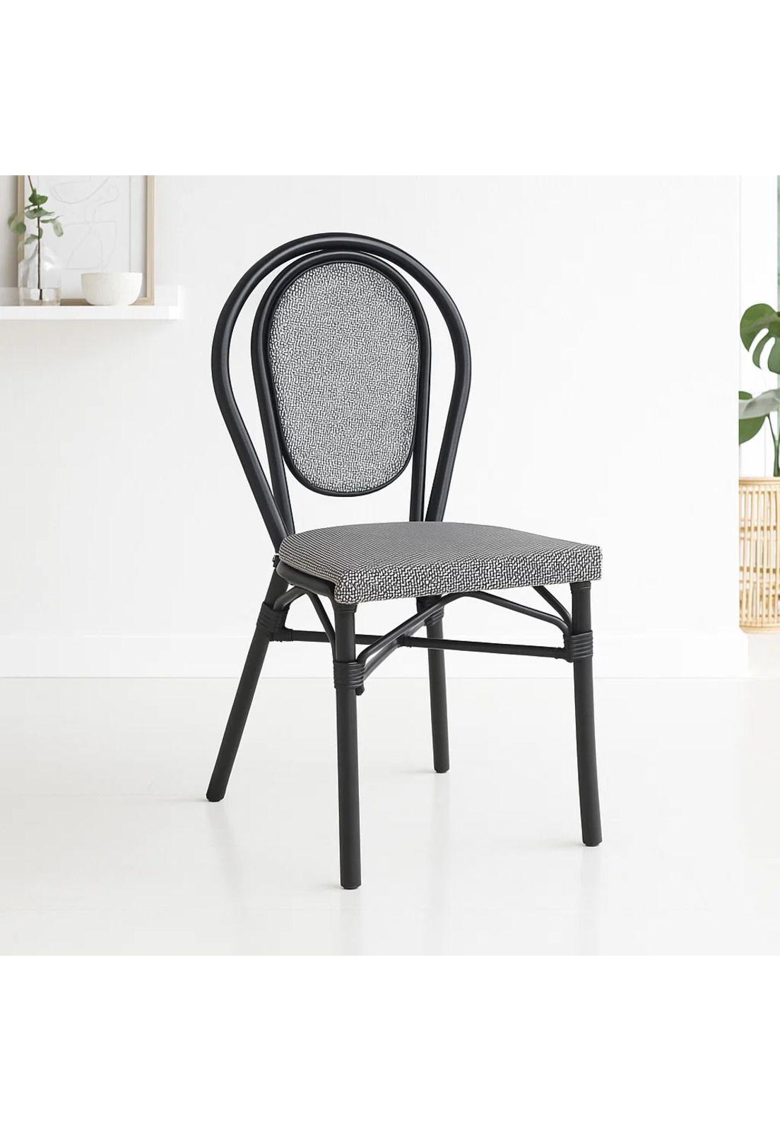 Silla Provence Parisina Rattan - Gris Claro-8