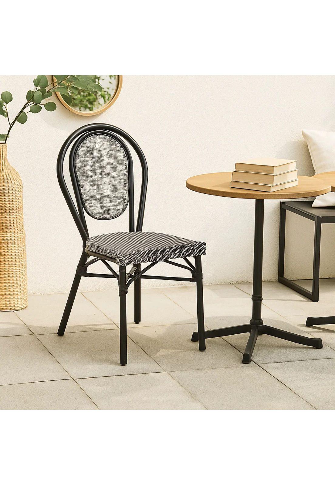 Silla Provence Parisina Rattan - Gris Claro-9