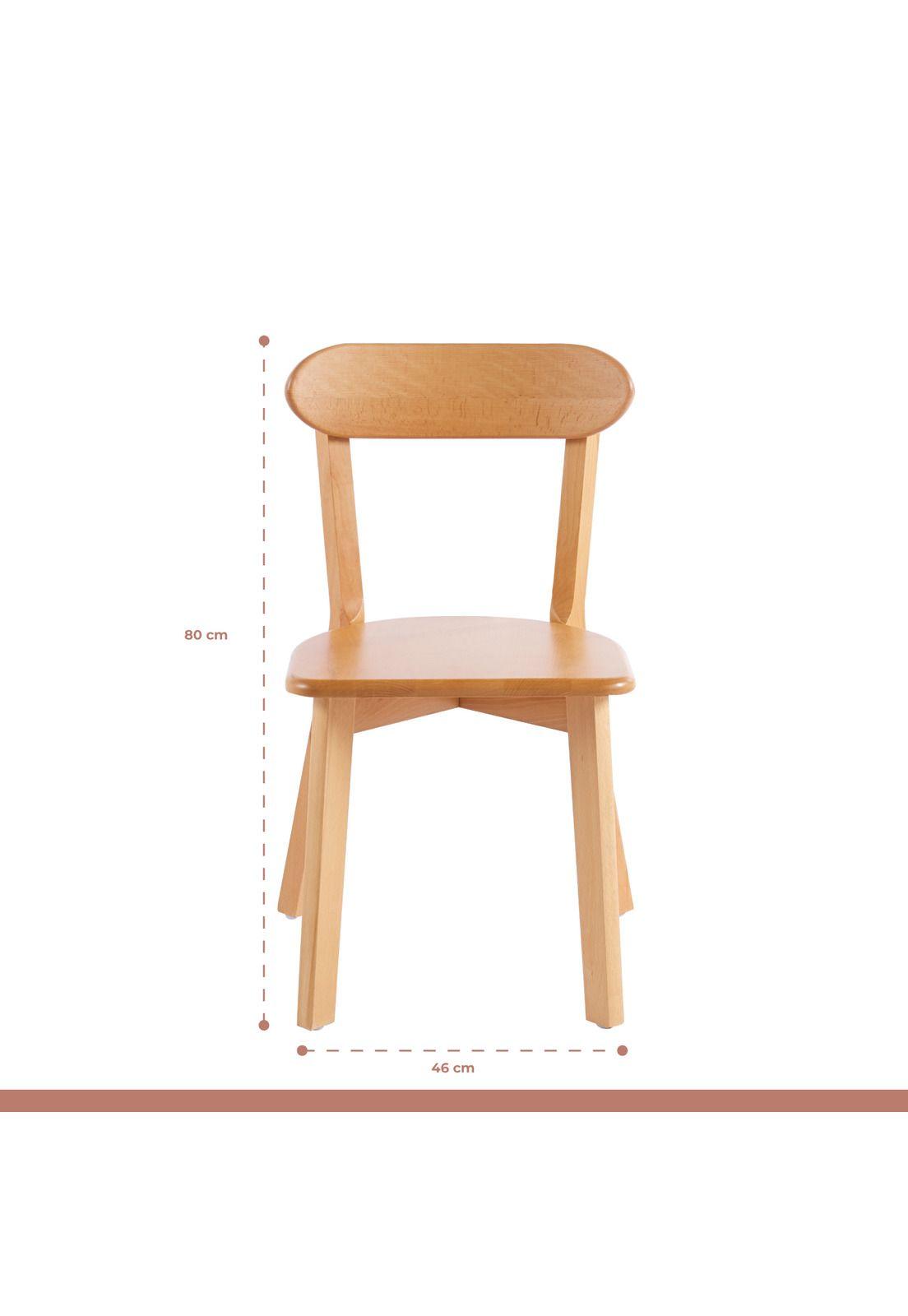 Silla Fresno de Madera - Natural-4