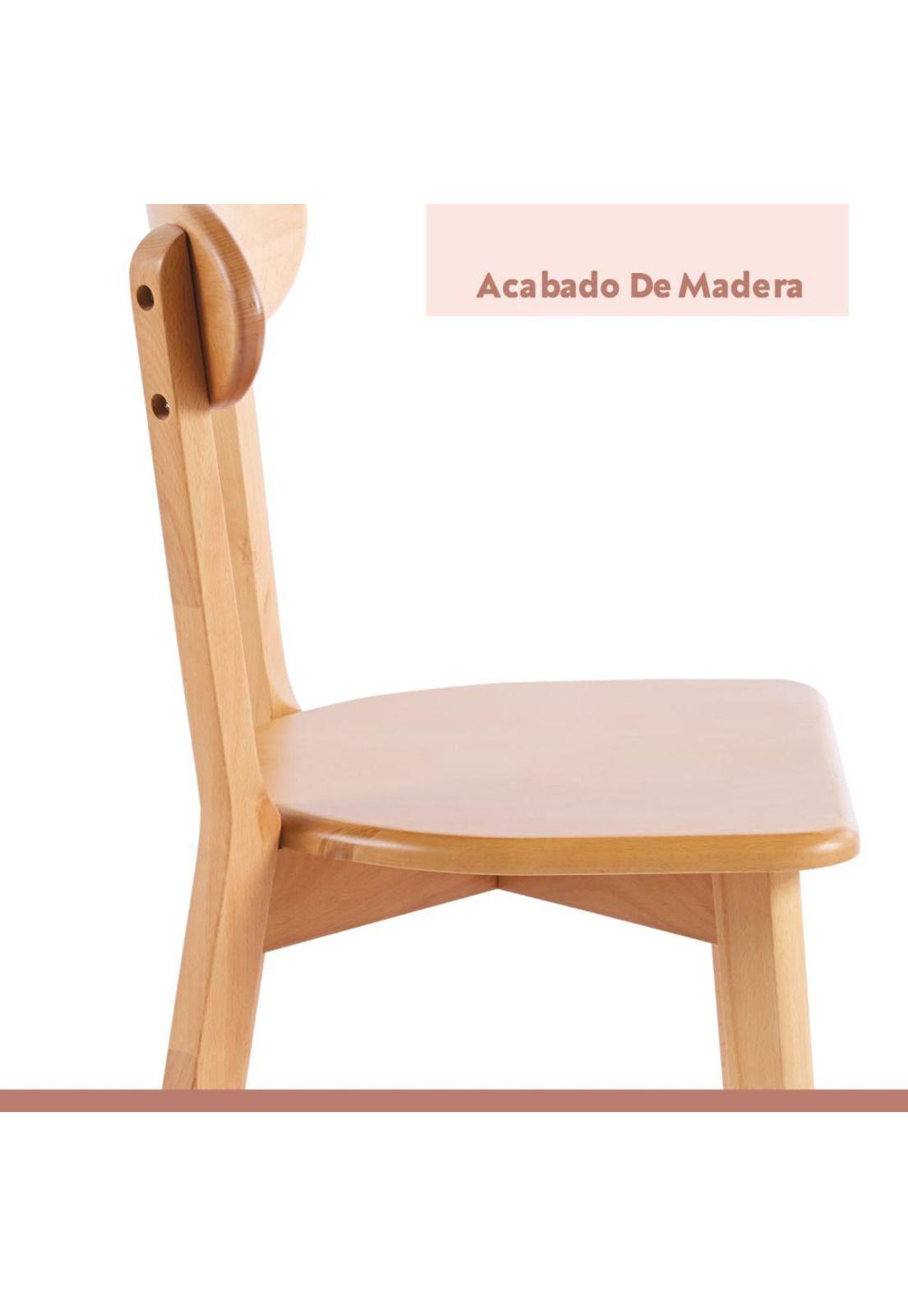 Silla Fresno de Madera - Natural-6