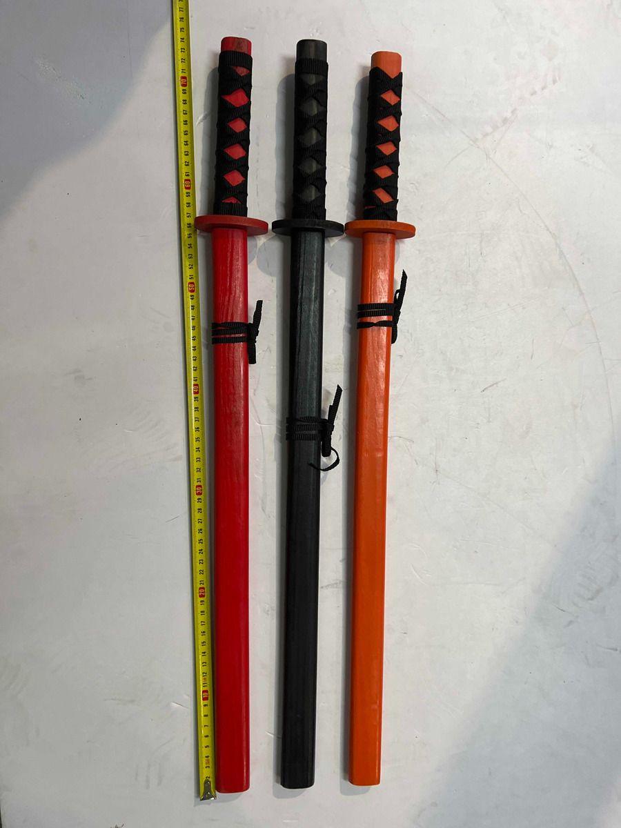 Pack 3 Katana Japonesa Madera Entrenamiento 73cm - Norplat-6