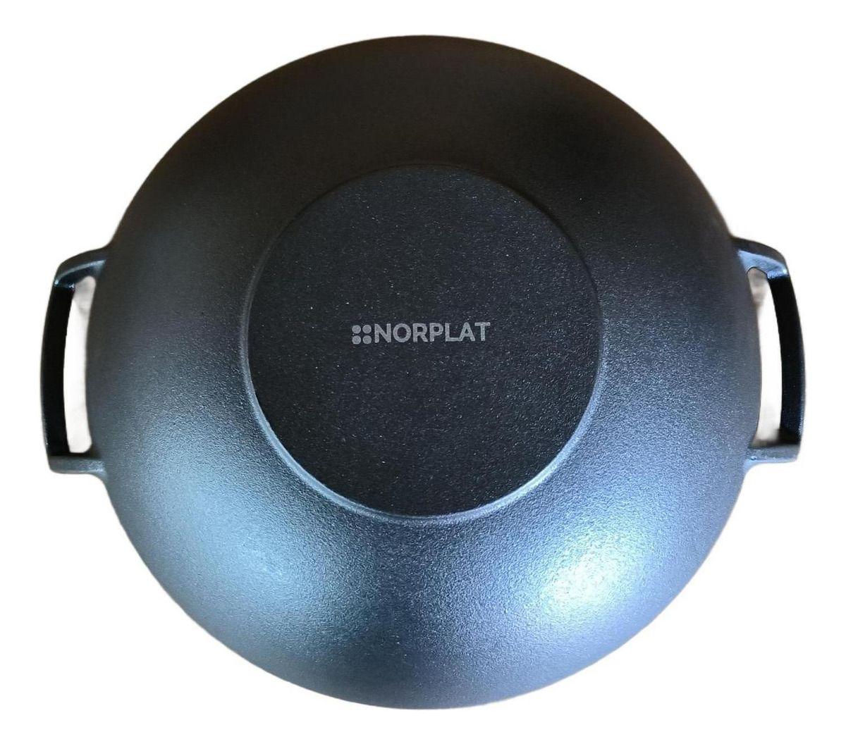 Wok Hierro Fundido 36 X 10 Cm Redondo - Norplat-3
