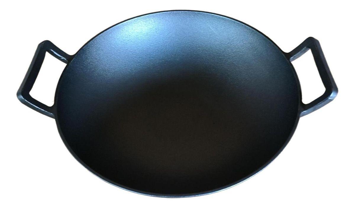 Wok Hierro Fundido 36 X 10 Cm Redondo - Norplat-4