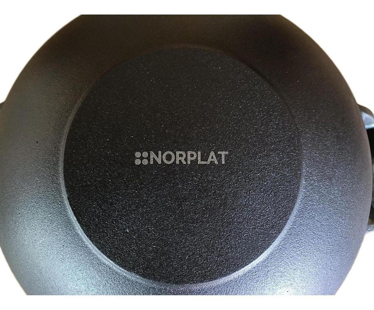 Wok Hierro Fundido 36 X 10 Cm Redondo - Norplat-5