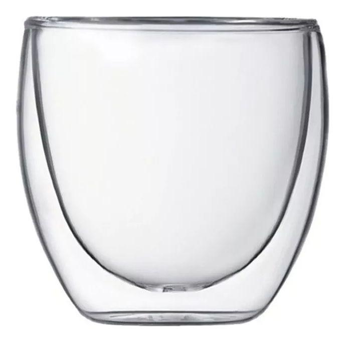 Set 4 Tazas Espresso Doble Pared 250ml Frio, Caliente Norplat-2