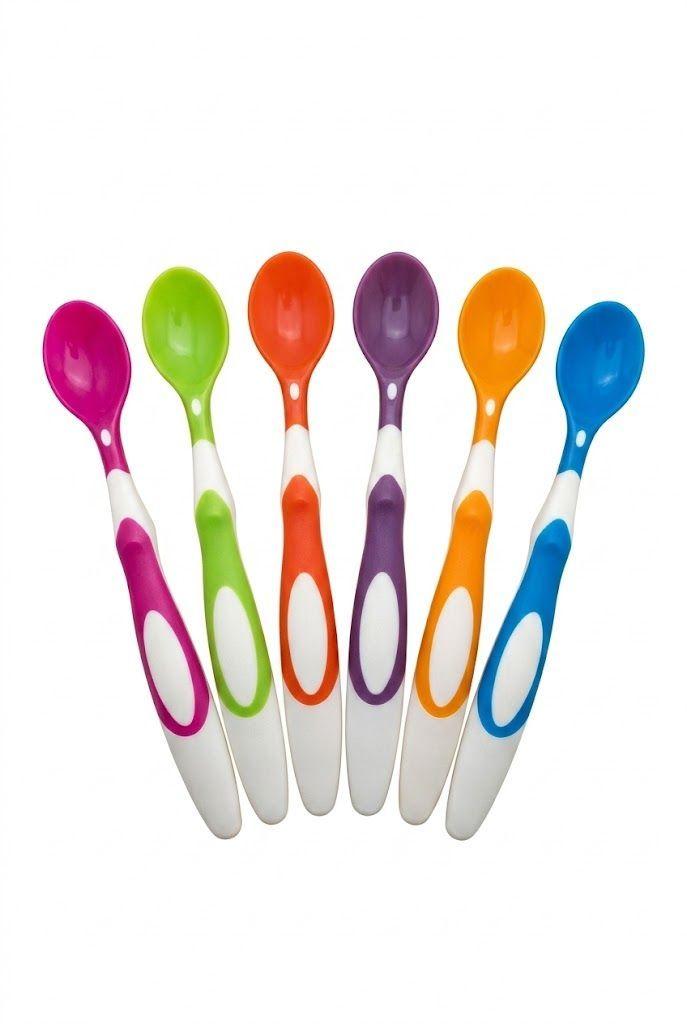 Pack 6 Cucharas Punta Blanda Para Bebes Bpa Free - Norplat-0